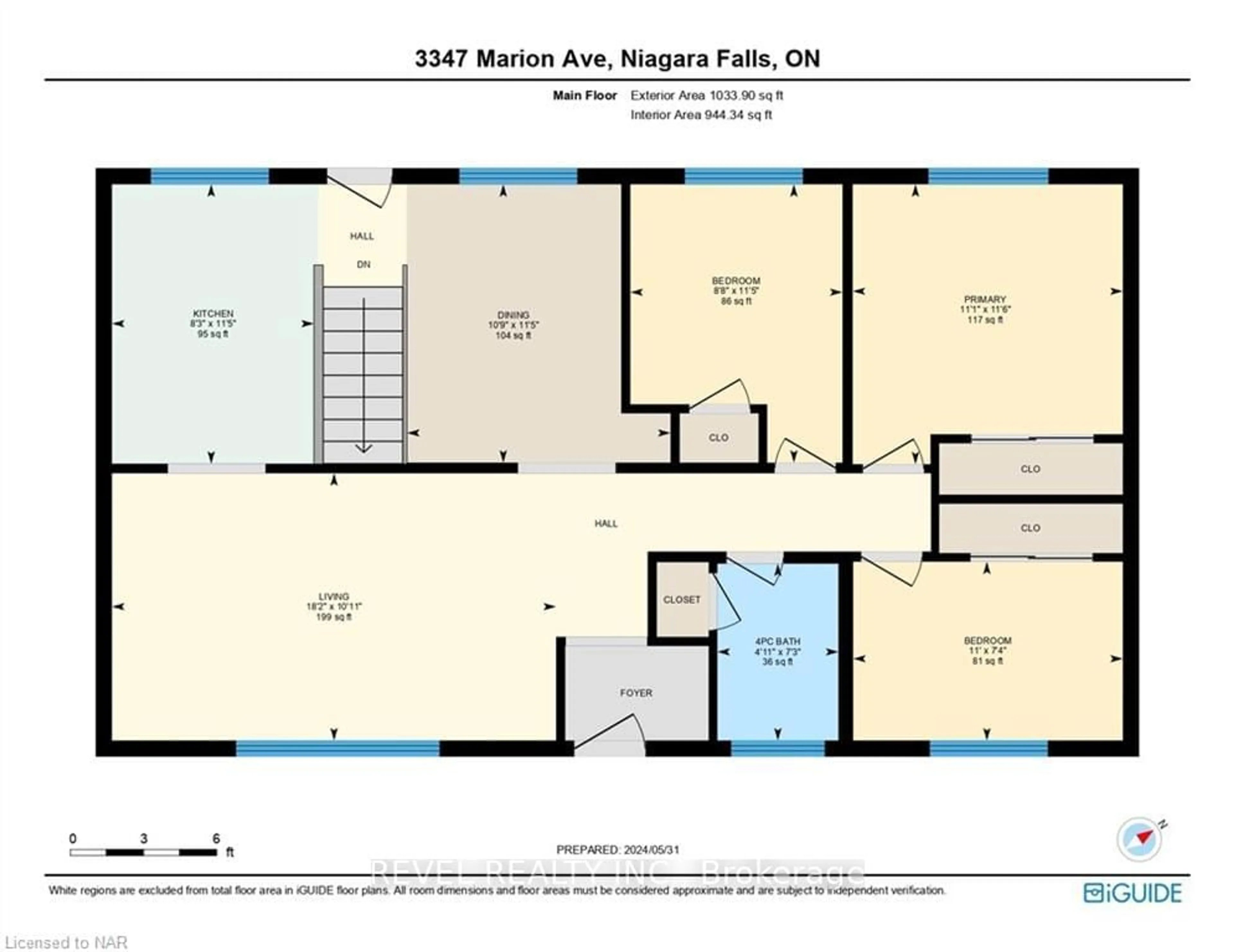 Floor plan for 3347 Marion Ave, Niagara Falls Ontario L2J 2V5