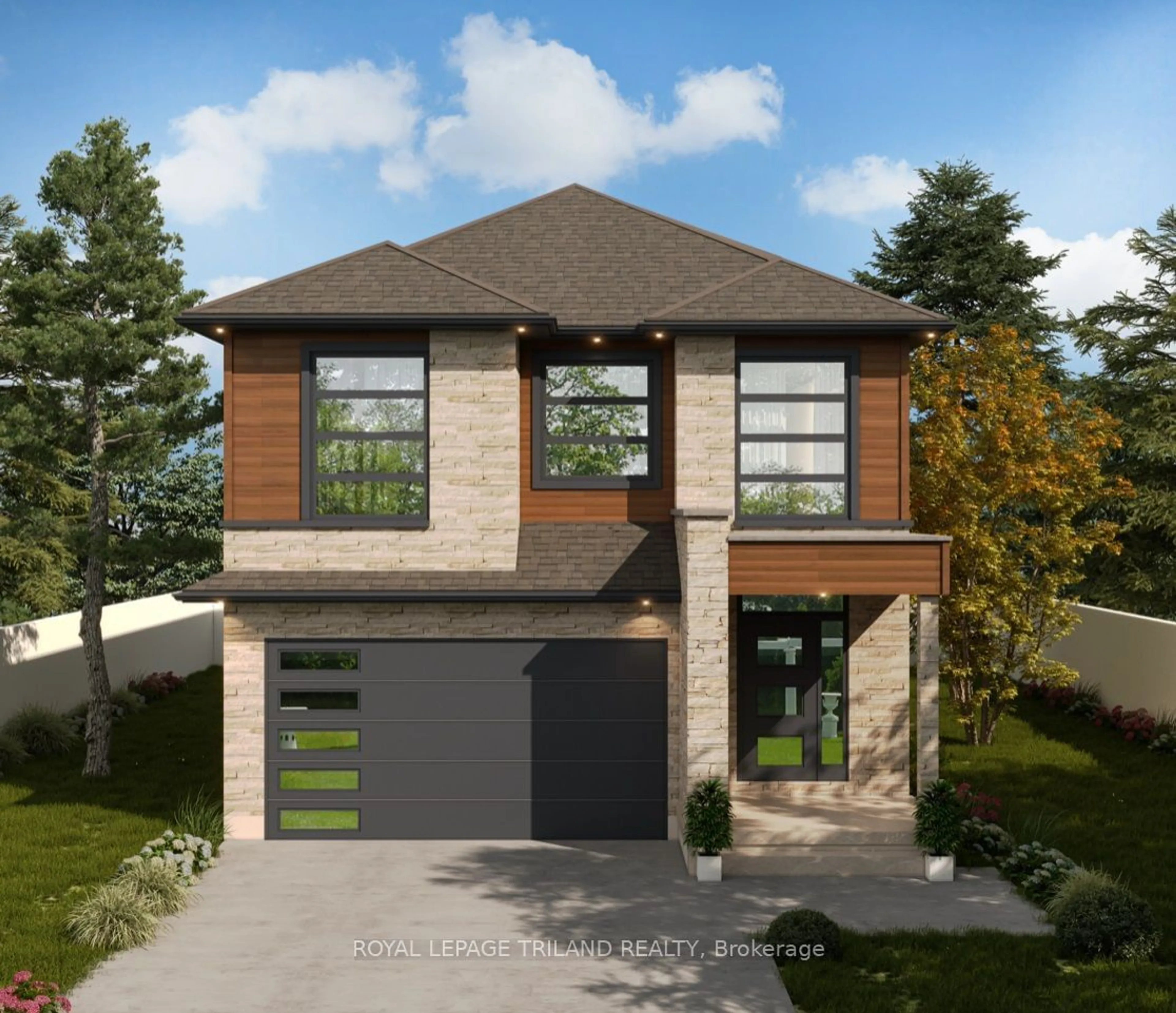 Home with brick exterior material for Lot 79 Liberty Crossing, London Ontario N6P 1J9