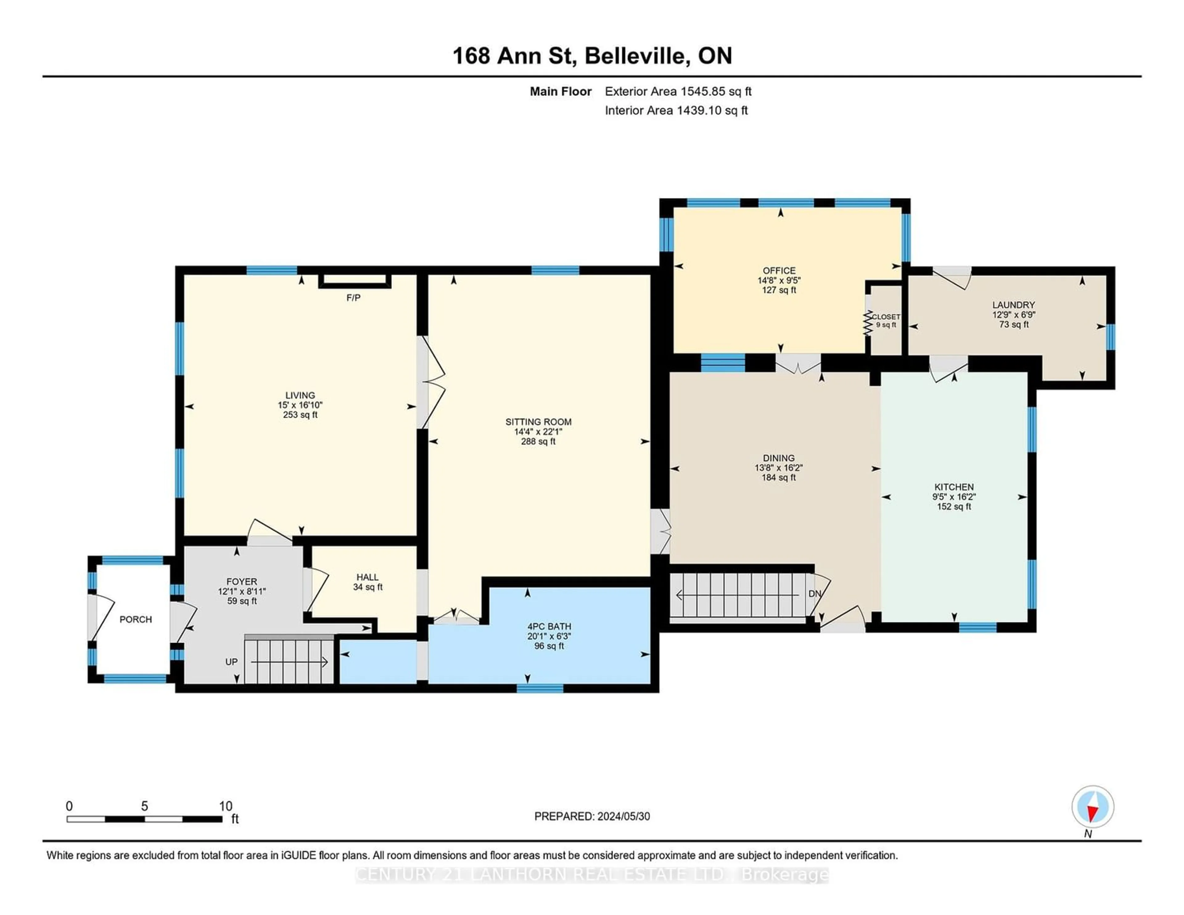 Floor plan for 168 Ann St, Belleville Ontario K8N 3L3