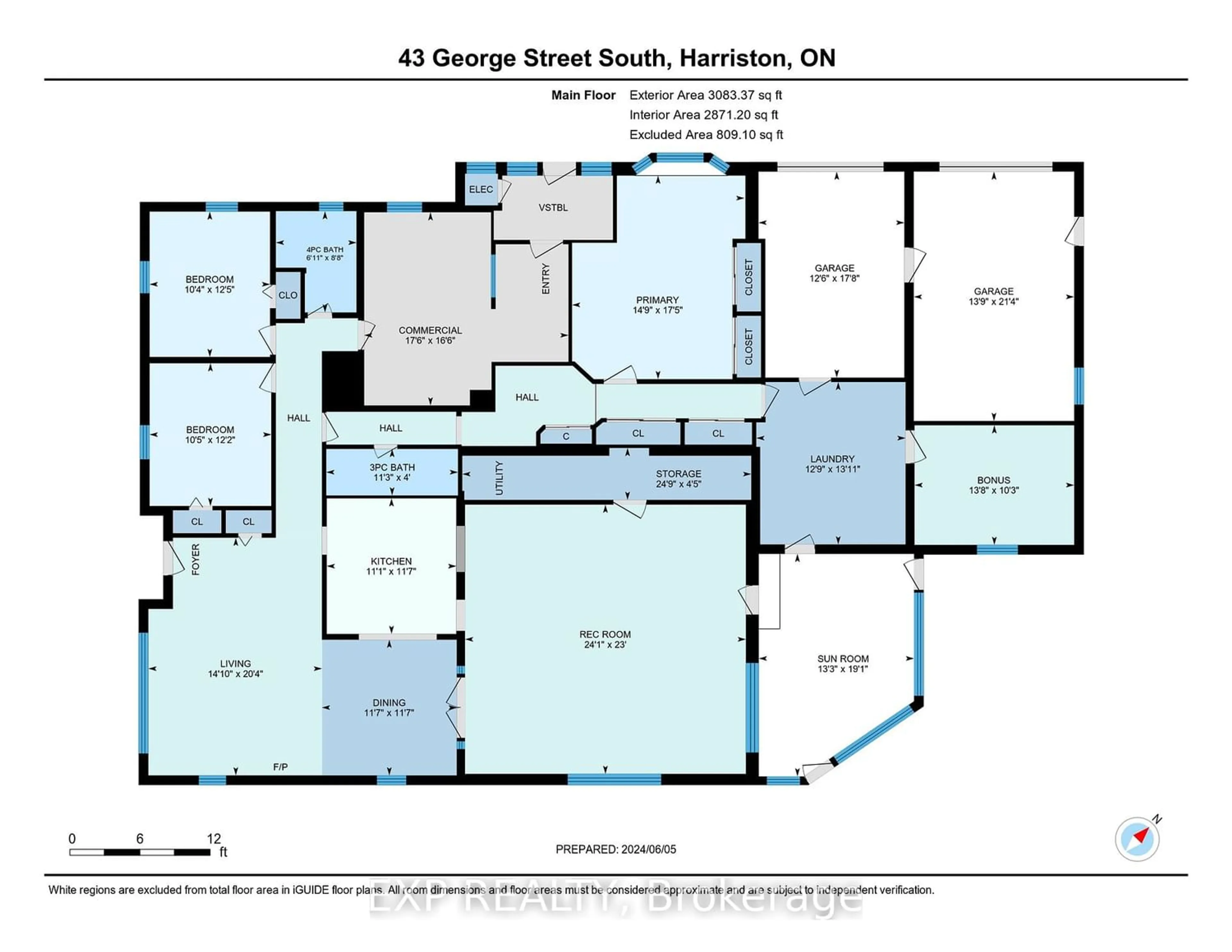 Floor plan for 43 George St, Minto Ontario N0G 1Z0