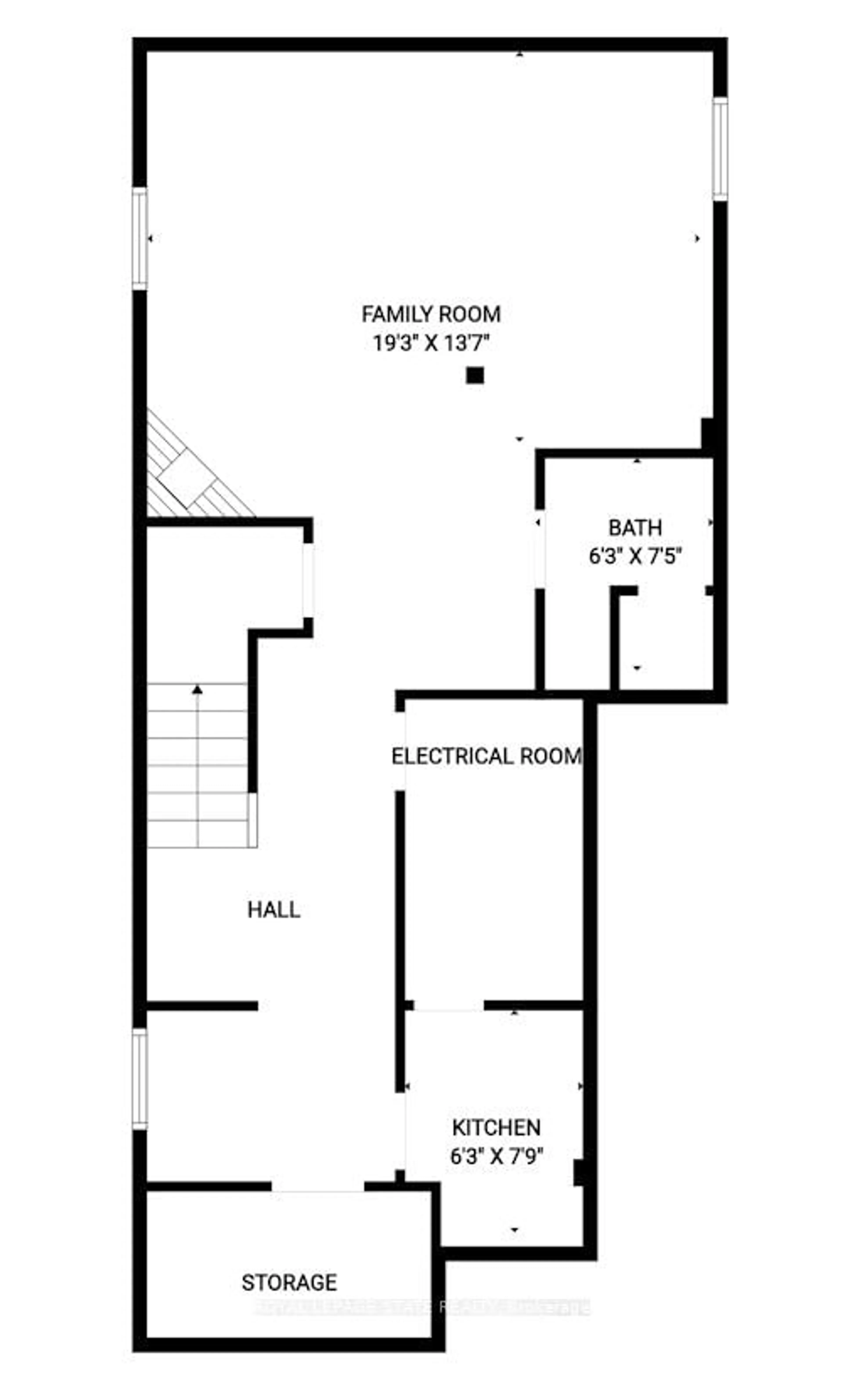 Floor plan for 16 Chelsea Cres, Hamilton Ontario L8E 5N3