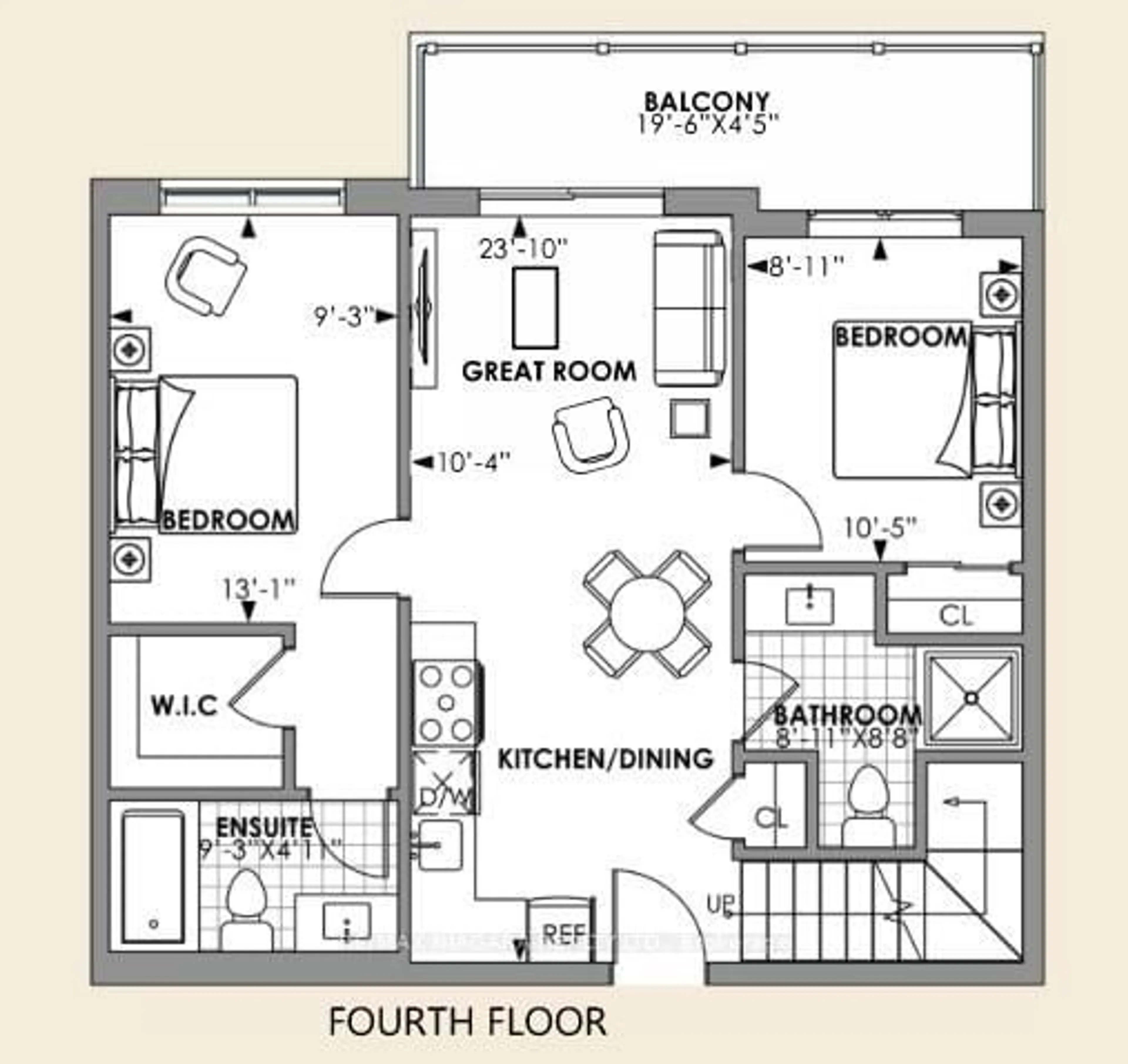 Floor plan for 1024 Vansickle Rd #408A, St. Catharines Ontario L2S 2X3