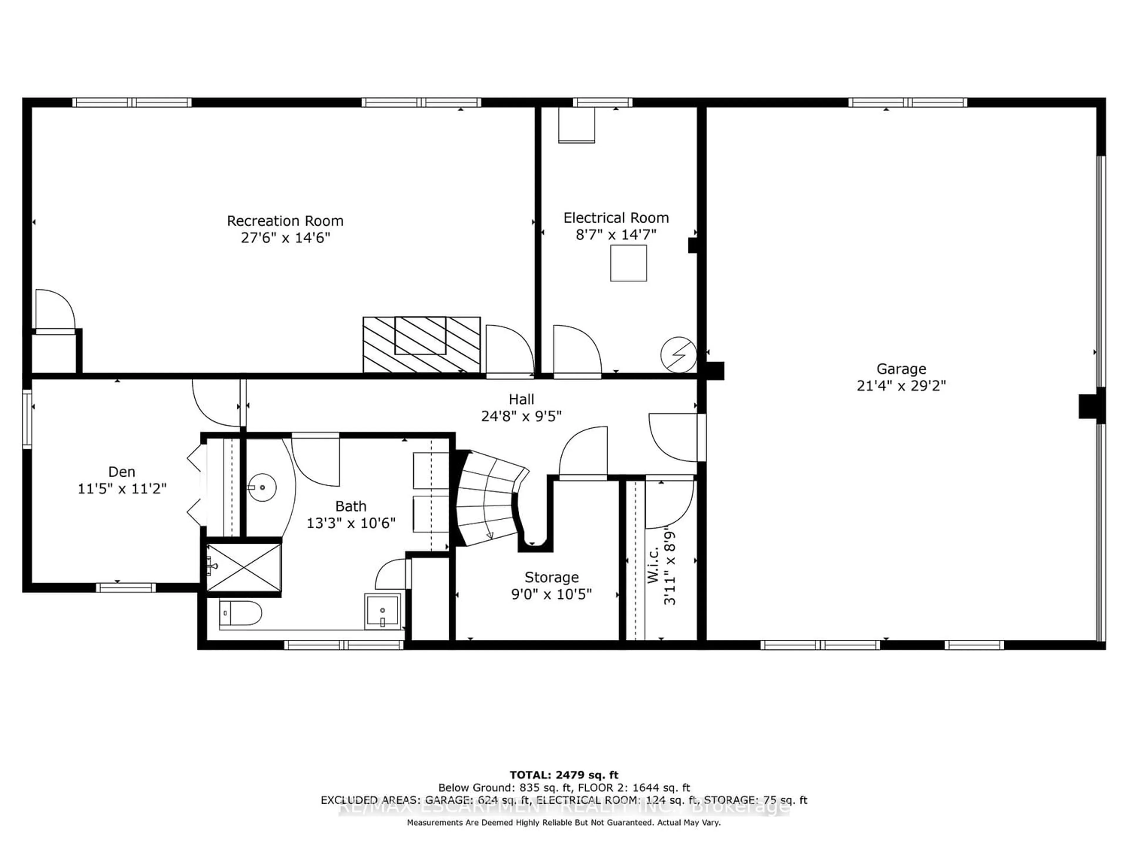 Floor plan for 19 Auchmar Rd, Hamilton Ontario L9C 1C6