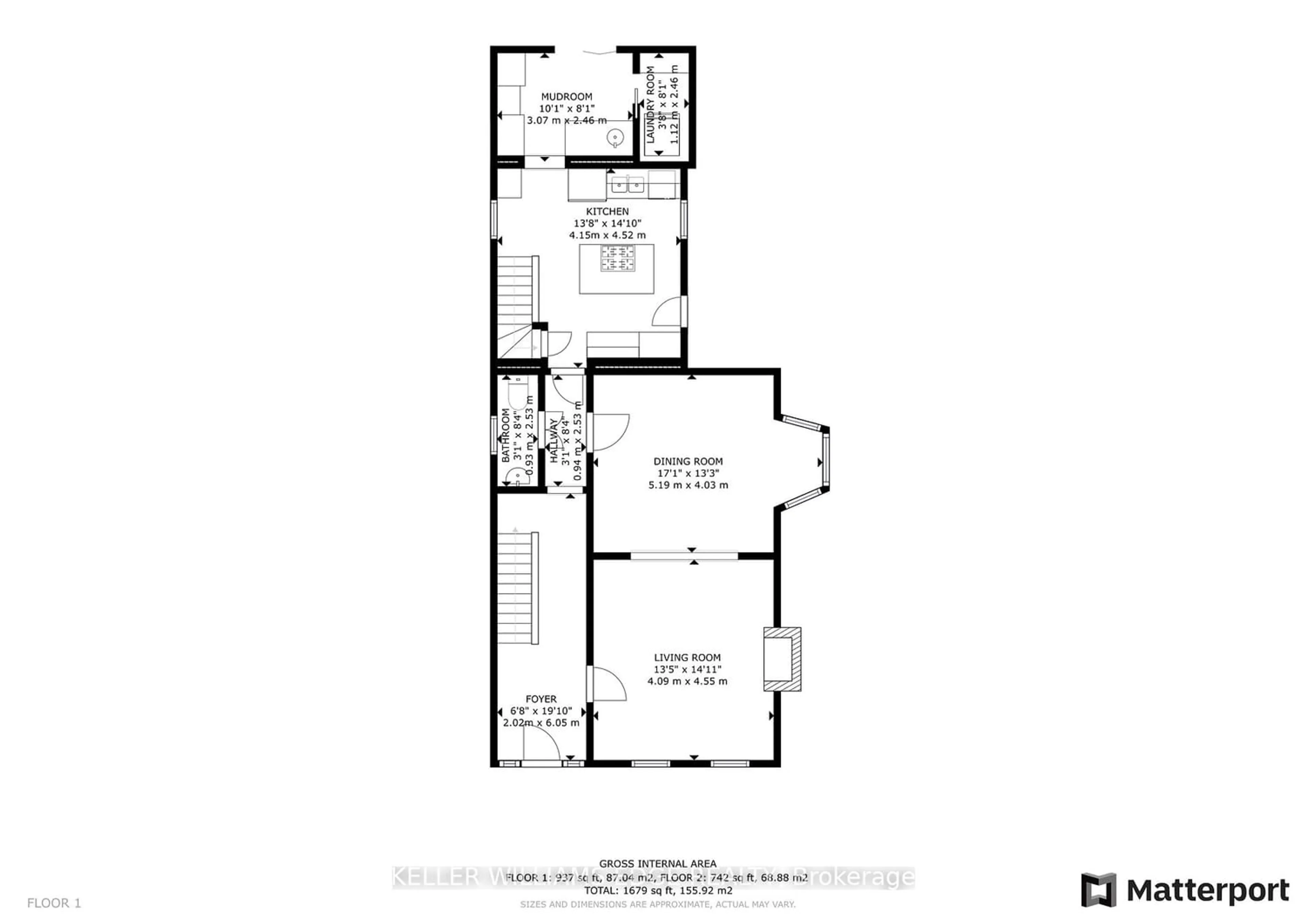 Floor plan for 113 Dufferin Ave, Brantford Ontario N3T 4P9