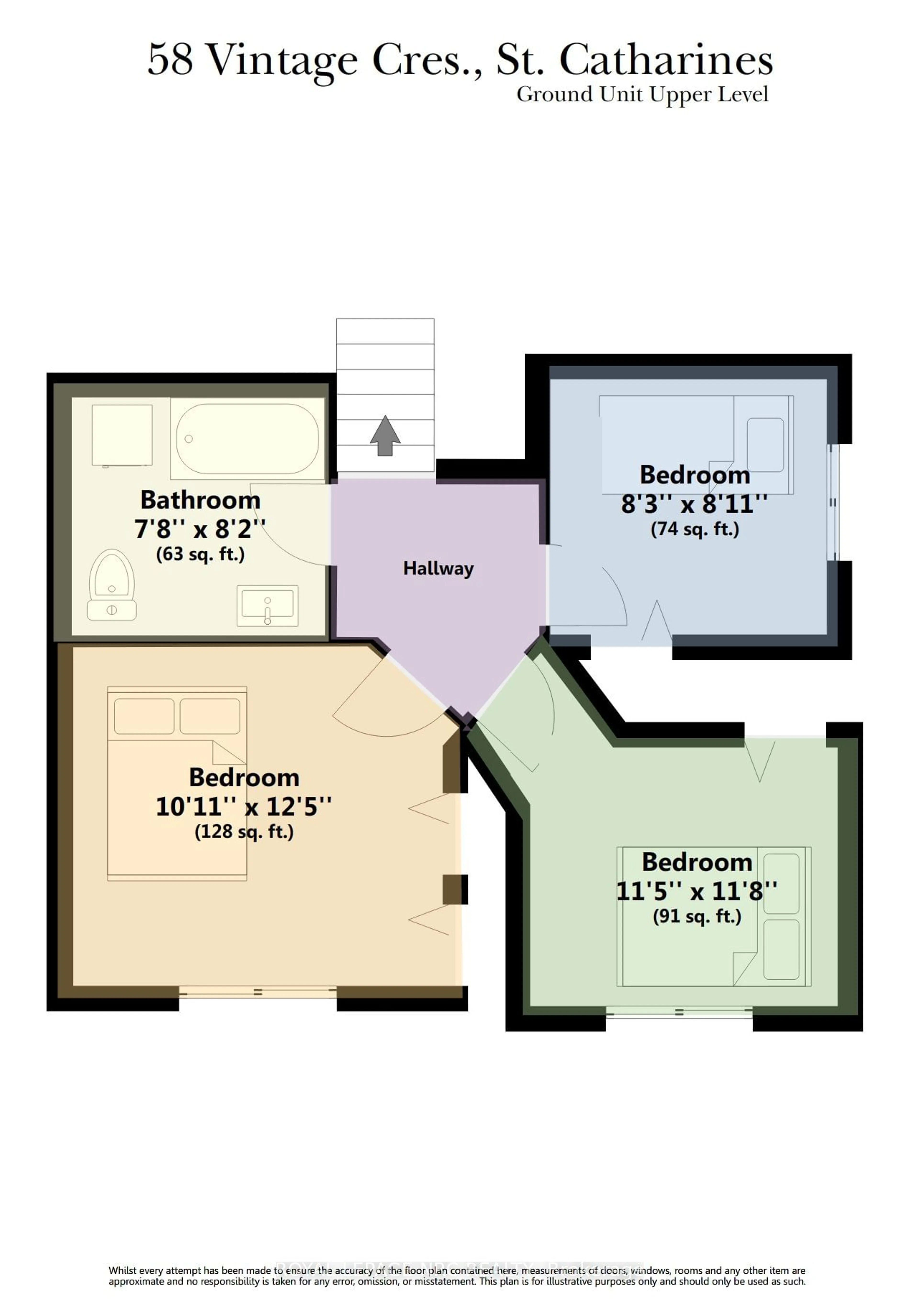 Floor plan for 58 Vintage Cres, St. Catharines Ontario L2S 3R3