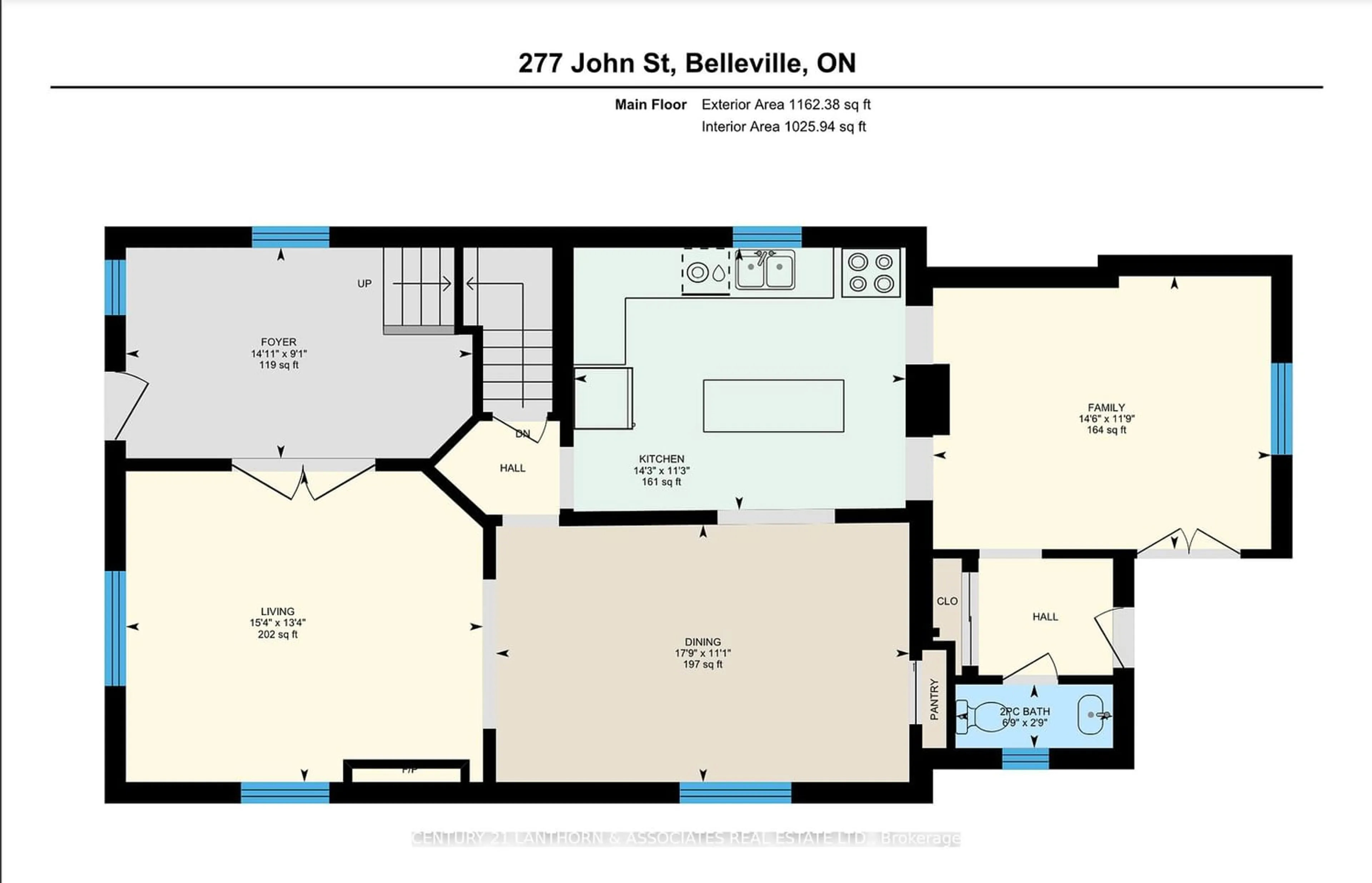 Floor plan for 277 John St, Belleville Ontario K8N 3G4
