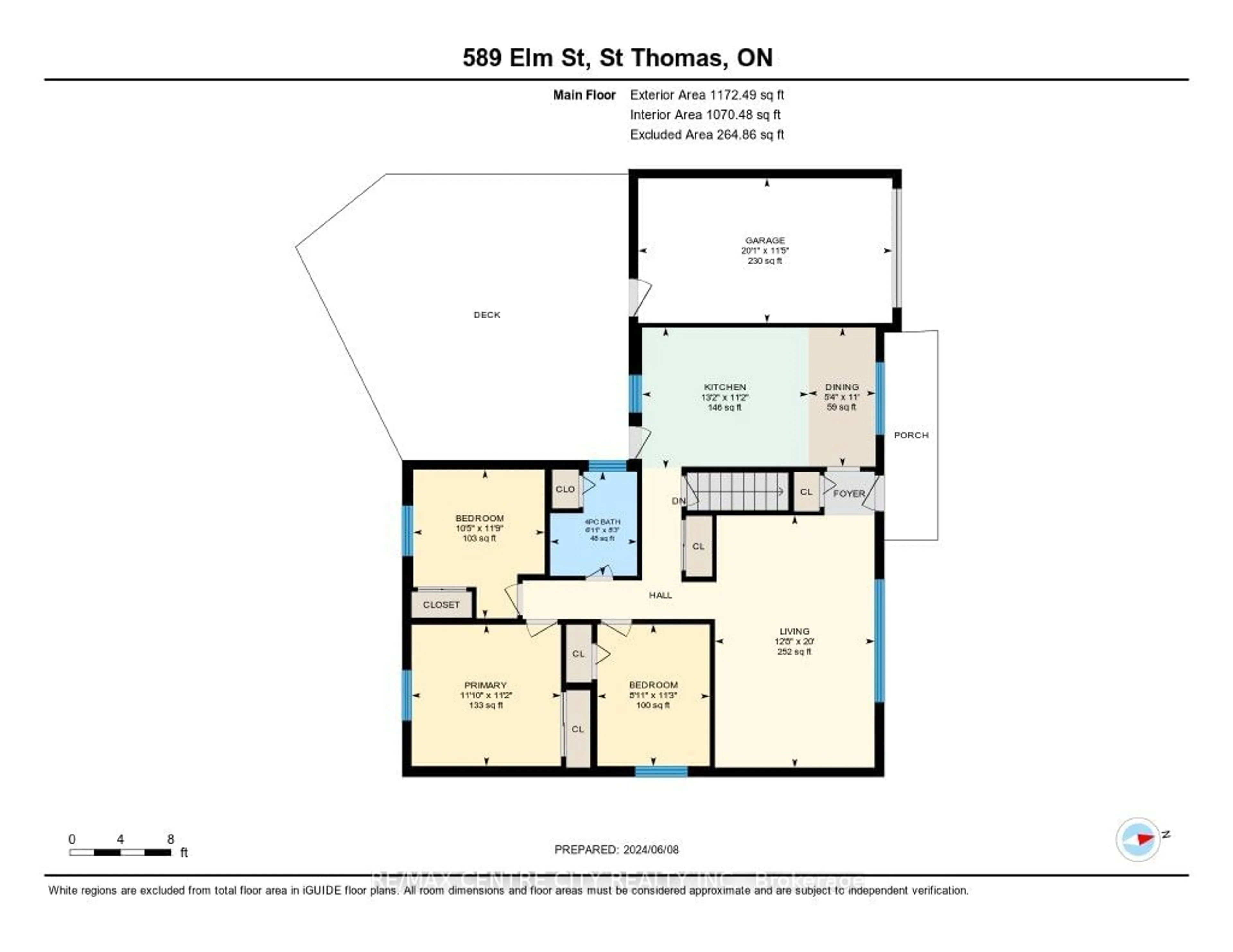 Floor plan for 589 Elm St, St. Thomas Ontario N5R 1K8