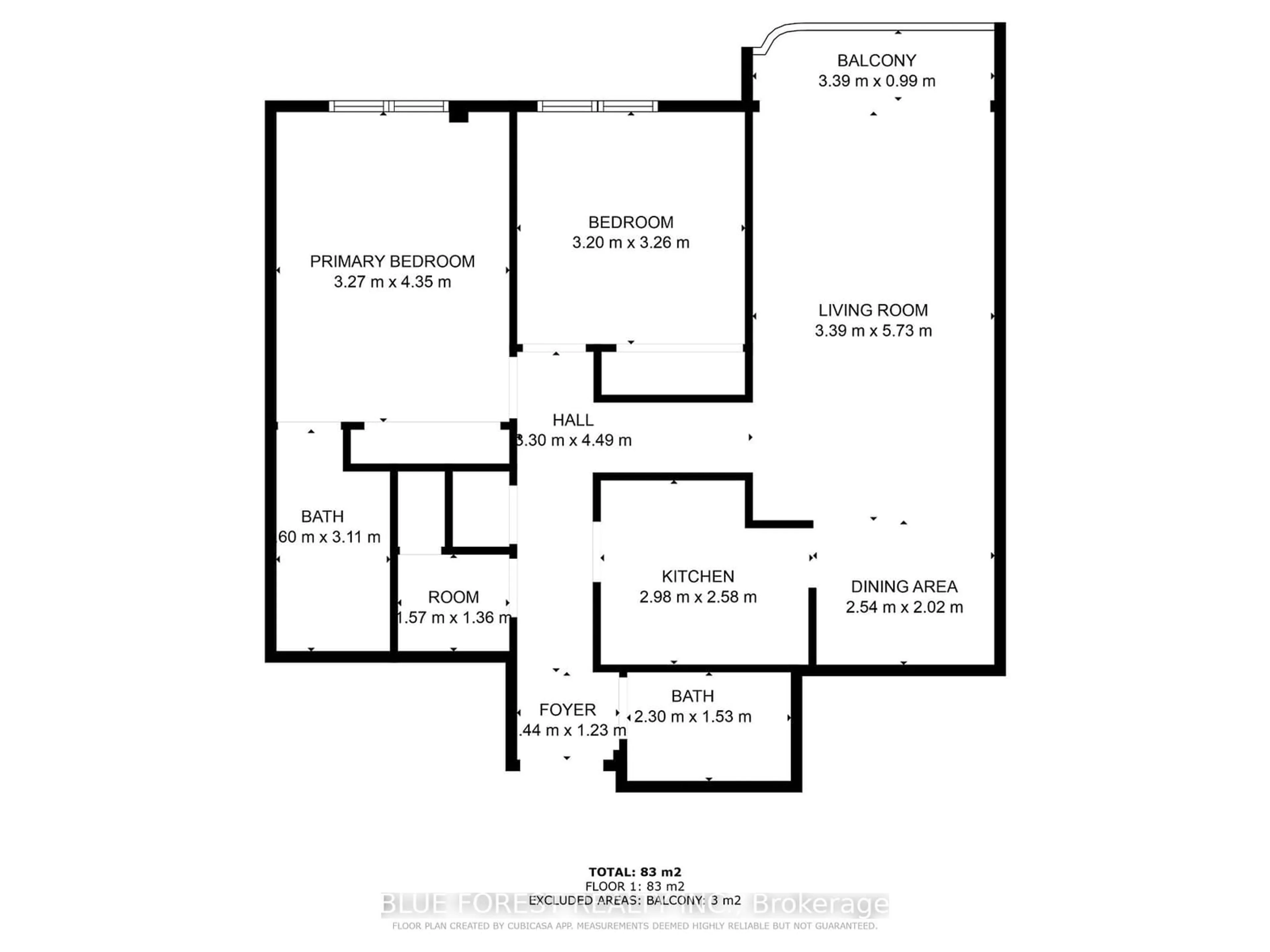 Floor plan for 155 Kent St #1006, London Ontario N6A 5N7