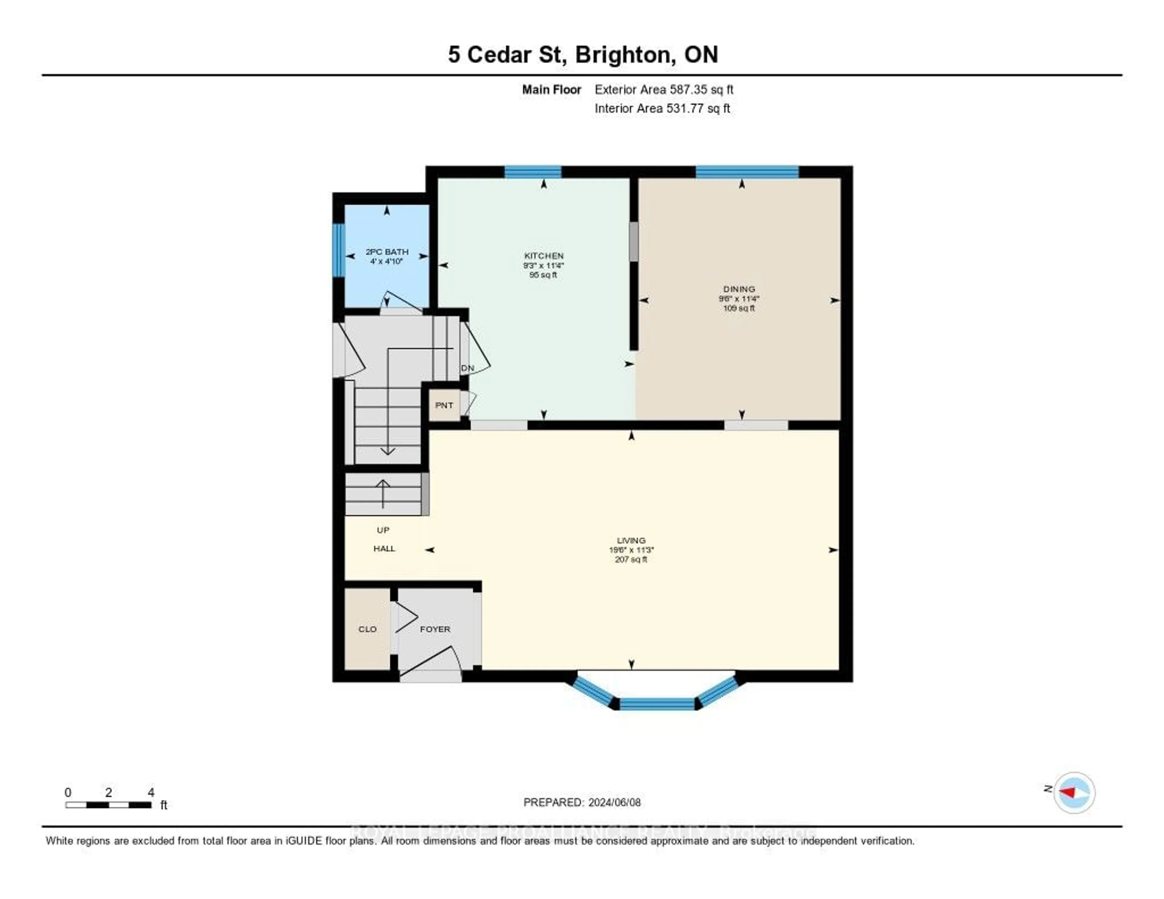 Floor plan for 7 Cedar St, Brighton Ontario K0K 1H0
