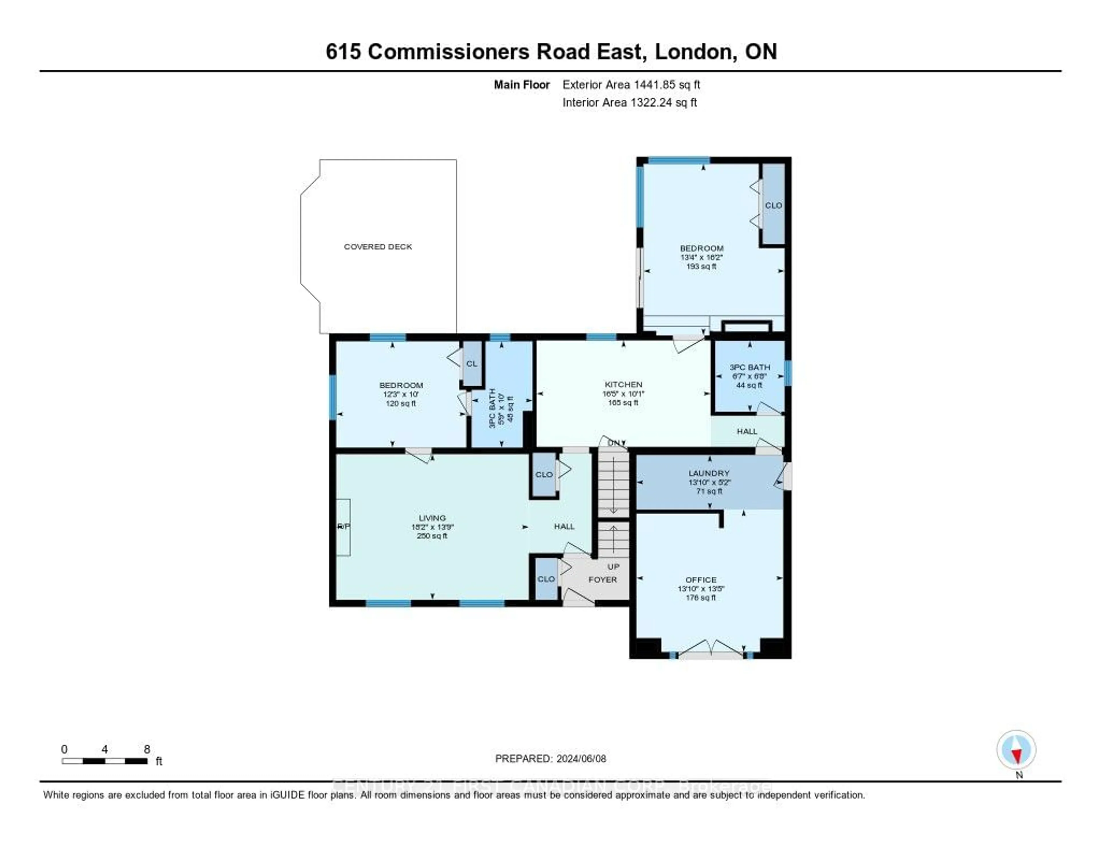 Floor plan for 615 Commissioners Rd, London Ontario N6C 2T9