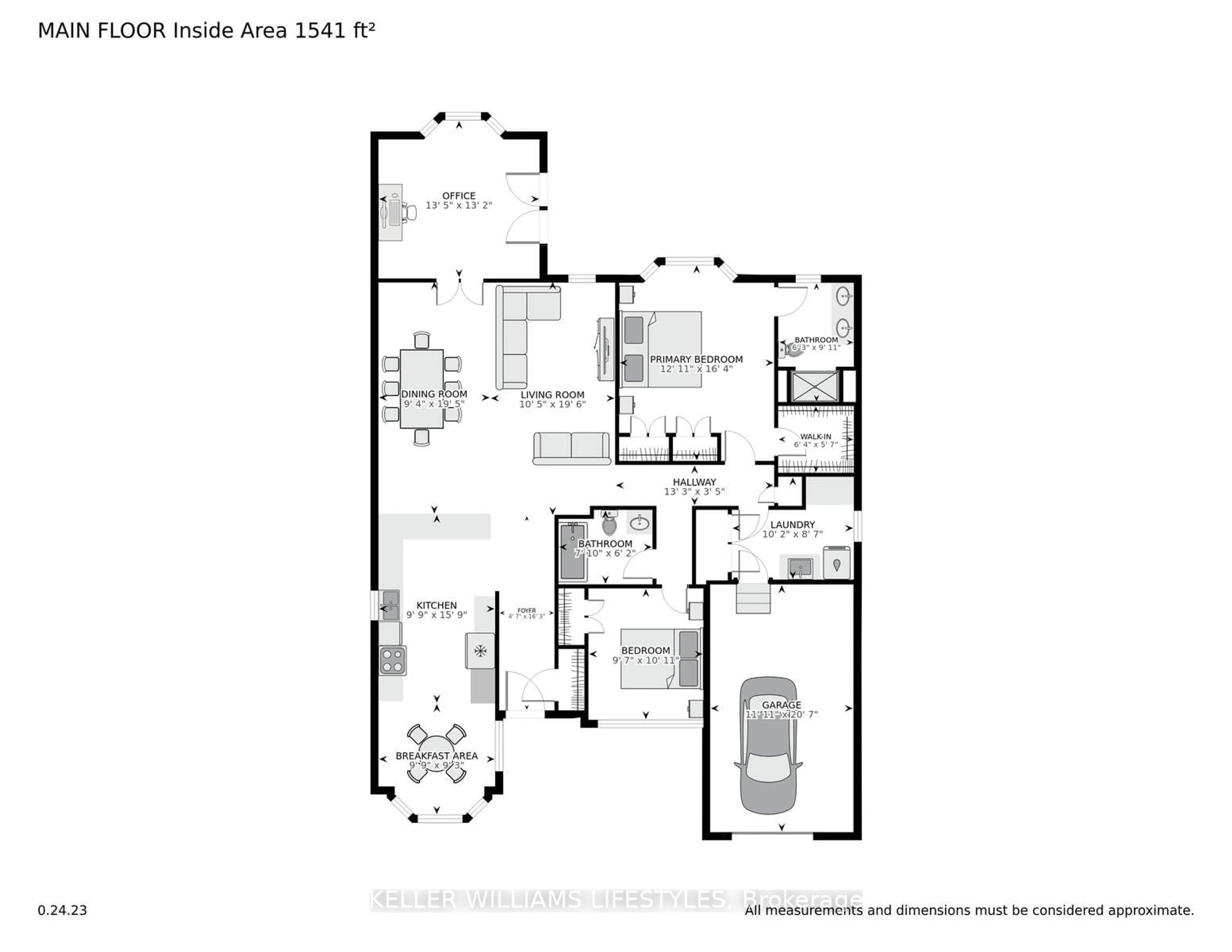 Floor plan for 360 Shannon Blvd, South Huron Ontario N0M 1T0