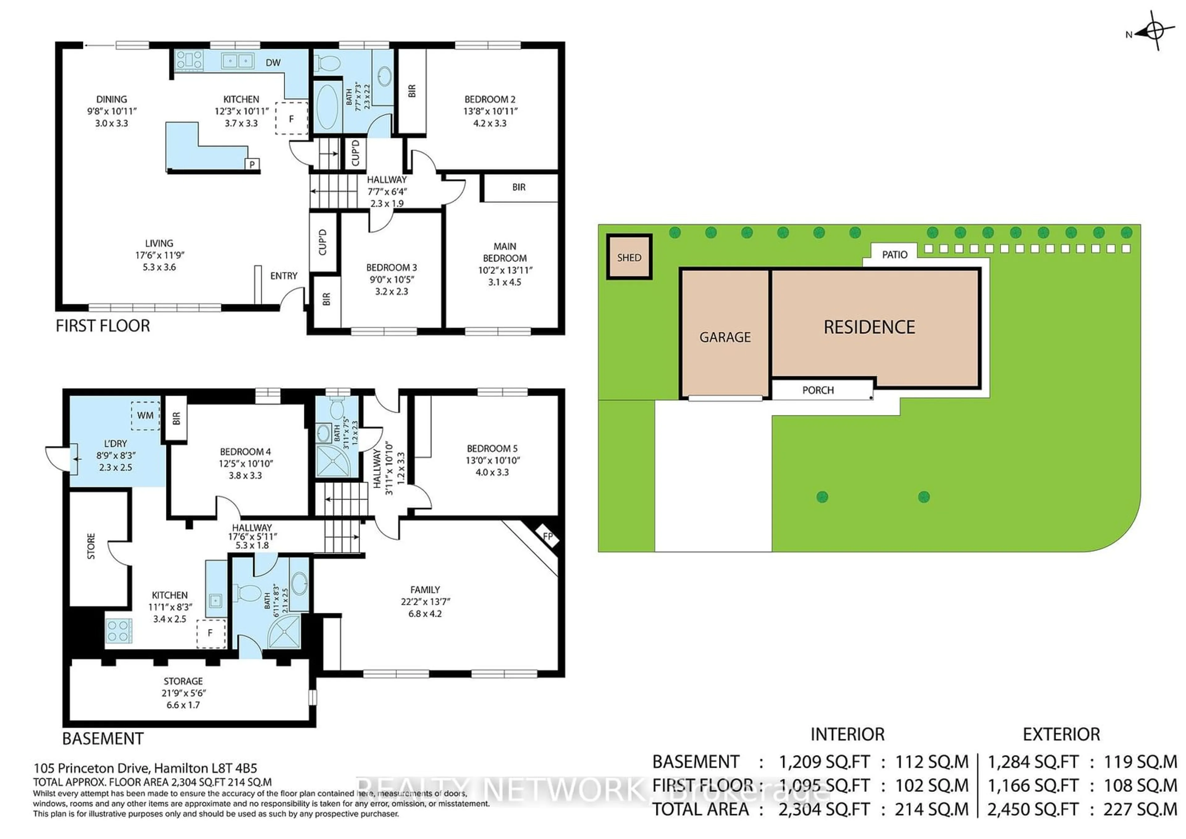 Floor plan for 105 Princeton Dr, Hamilton Ontario L8T 4B5