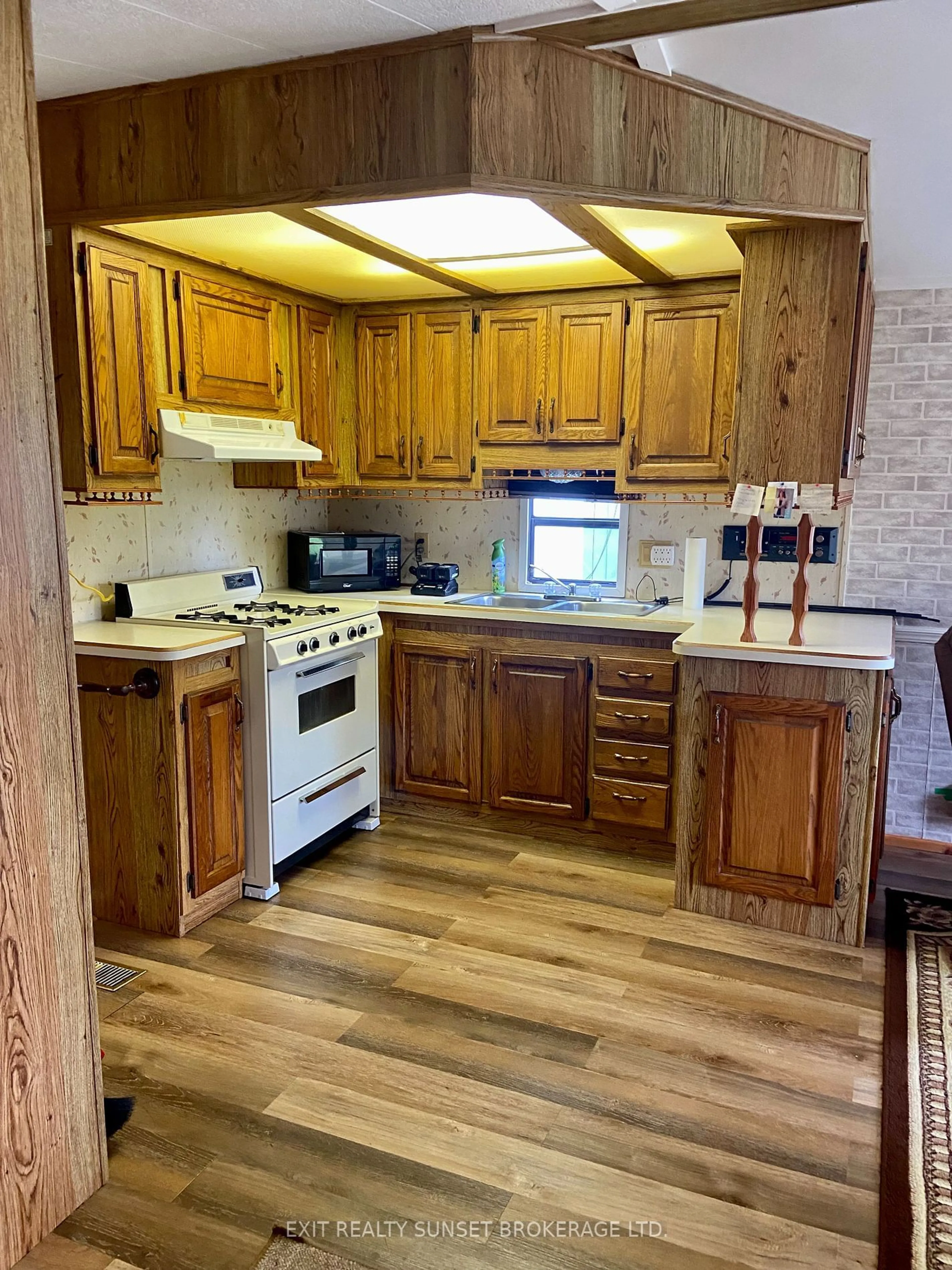 Standard kitchen, wood floors, cottage for 1802 County Rd 121 #320, Kawartha Lakes Ontario K0M 1N0