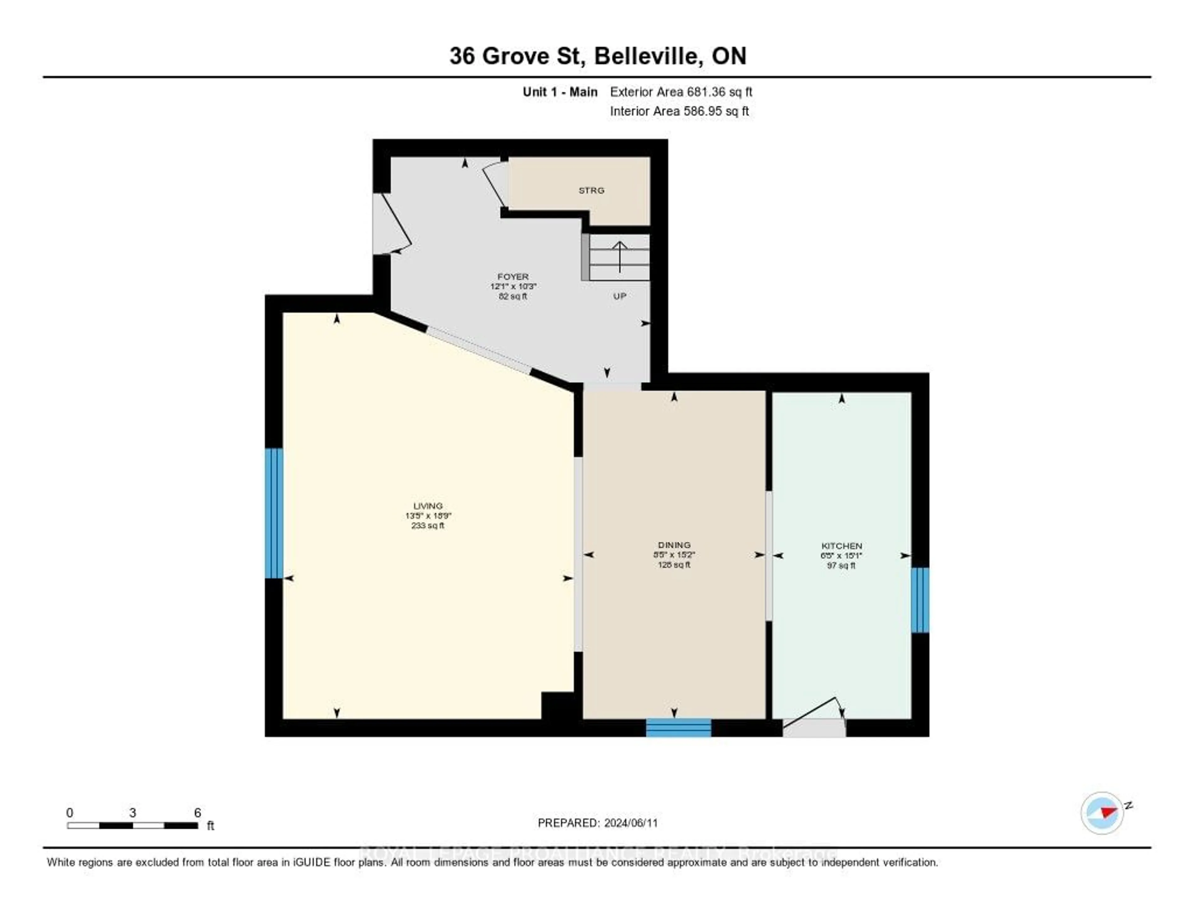 Floor plan for 36 Grove St, Belleville Ontario K8P 1W2