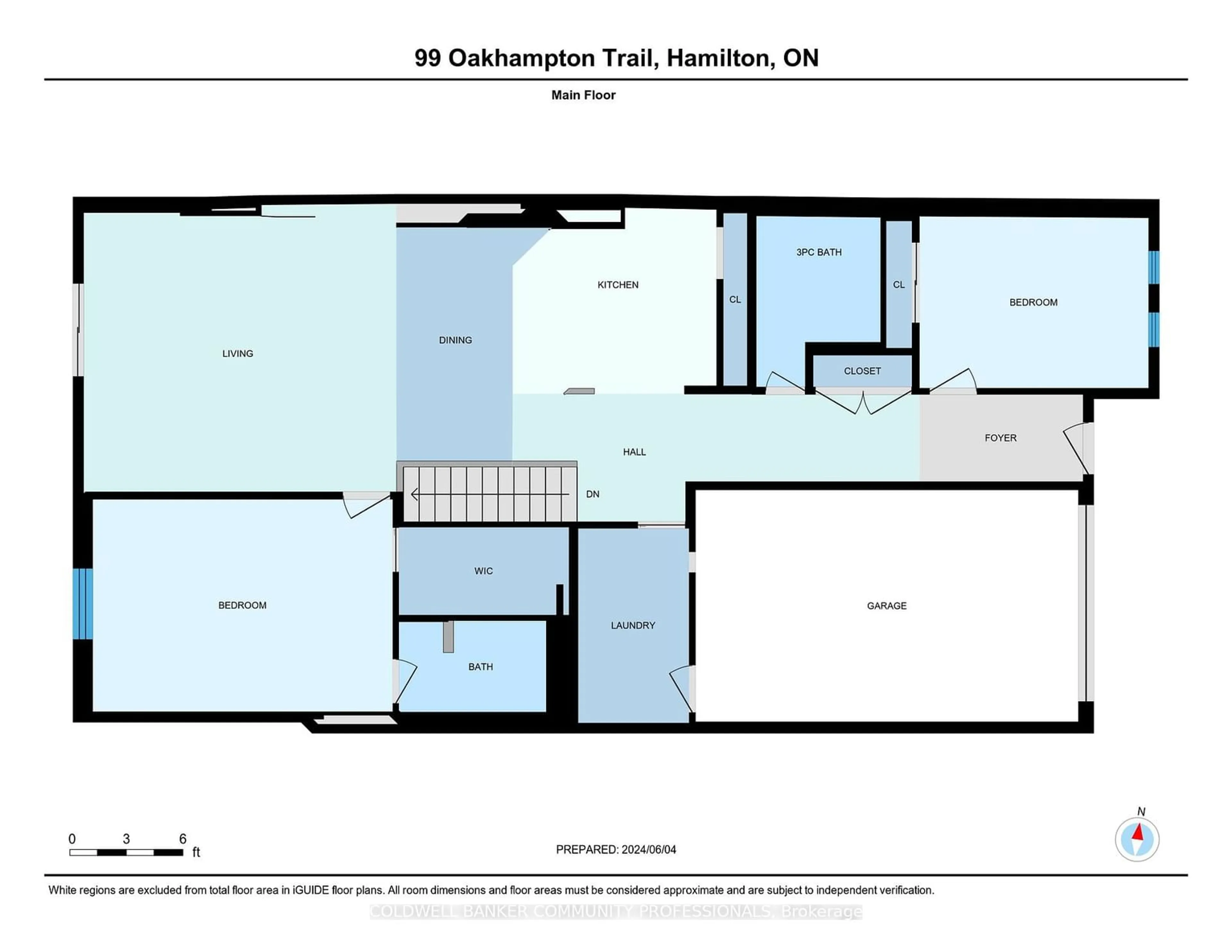 Floor plan for 99 Oakhampton Tr, Hamilton Ontario L9B 0A3