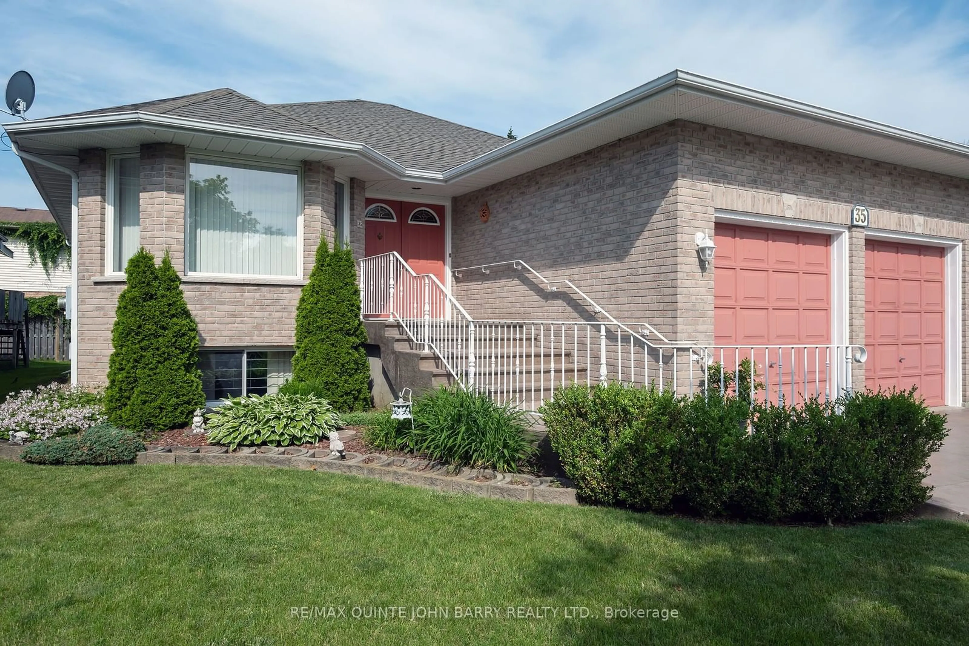 Home with brick exterior material for 35 Forchuk Cres, Quinte West Ontario K8V 6N2