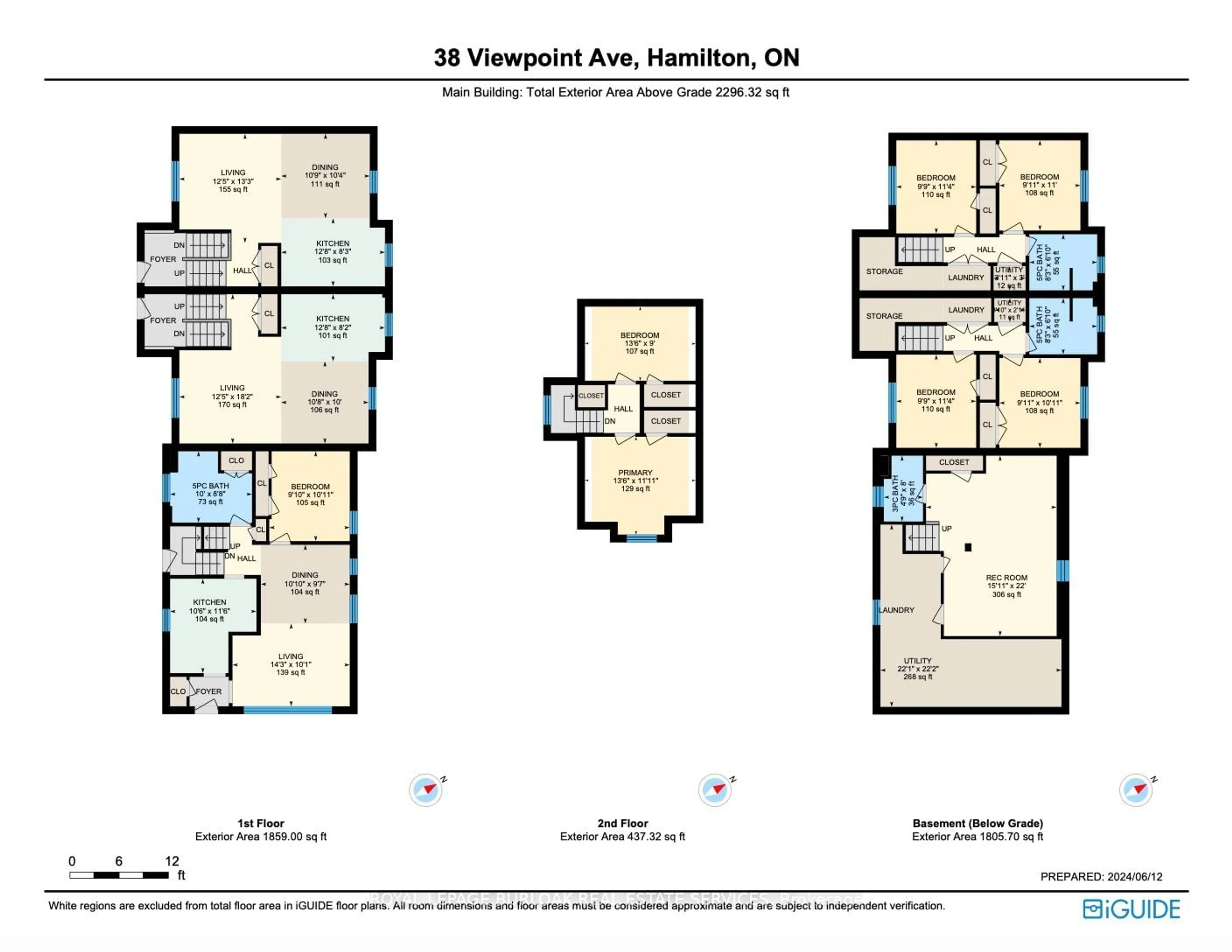 Floor plan for 38 Viewpoint Ave, Hamilton Ontario L8V 2S5