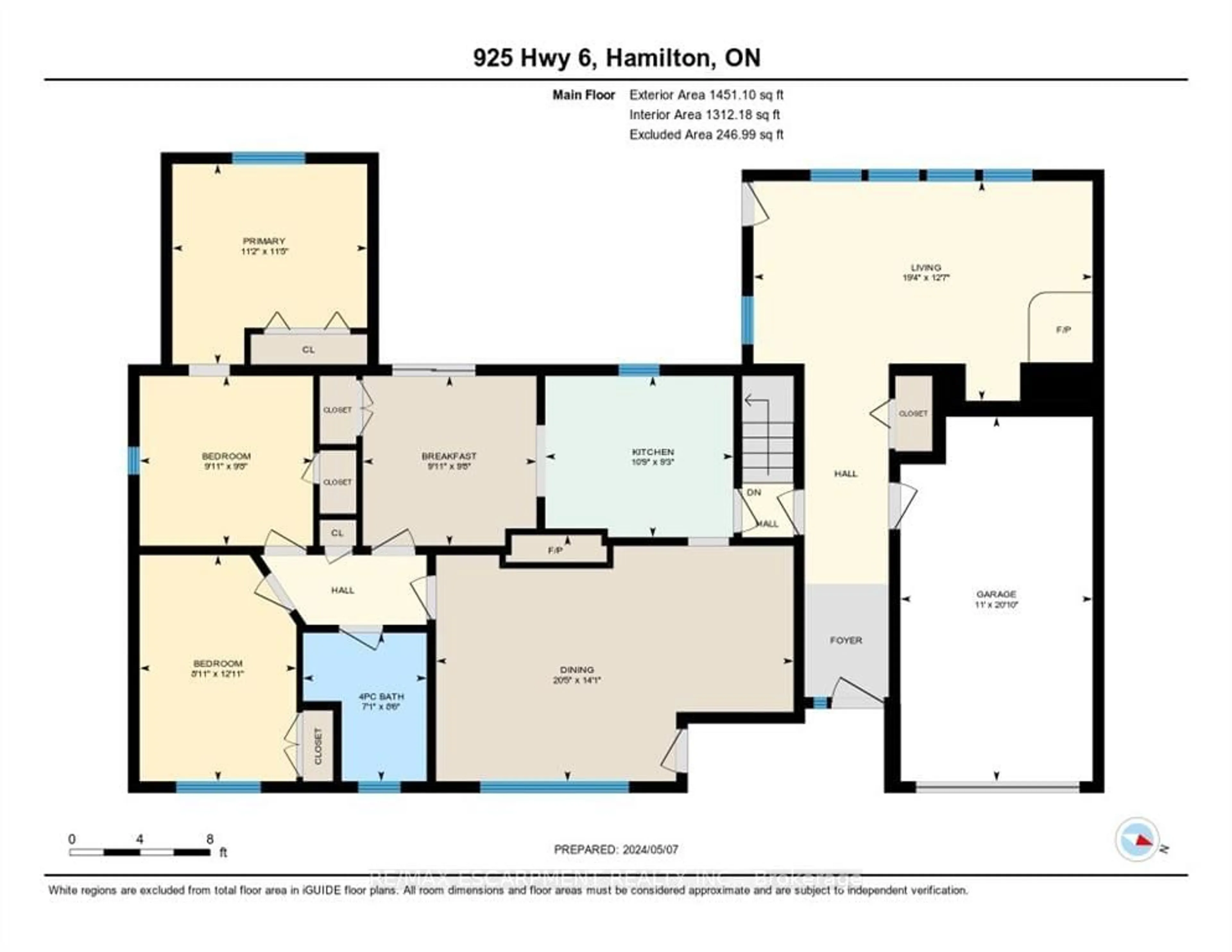 Floor plan for 925 Highway 6, Hamilton Ontario L8N 2Z7