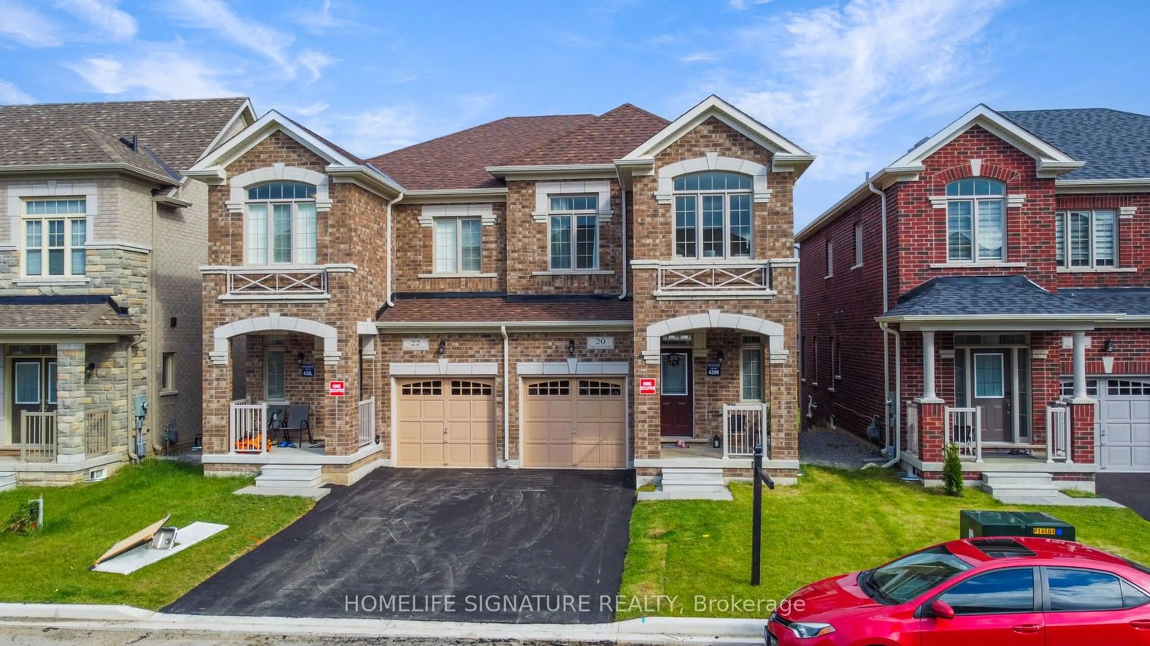 Home with brick exterior material for 20 Hager Creek Terr, Hamilton Ontario L0R 2H7