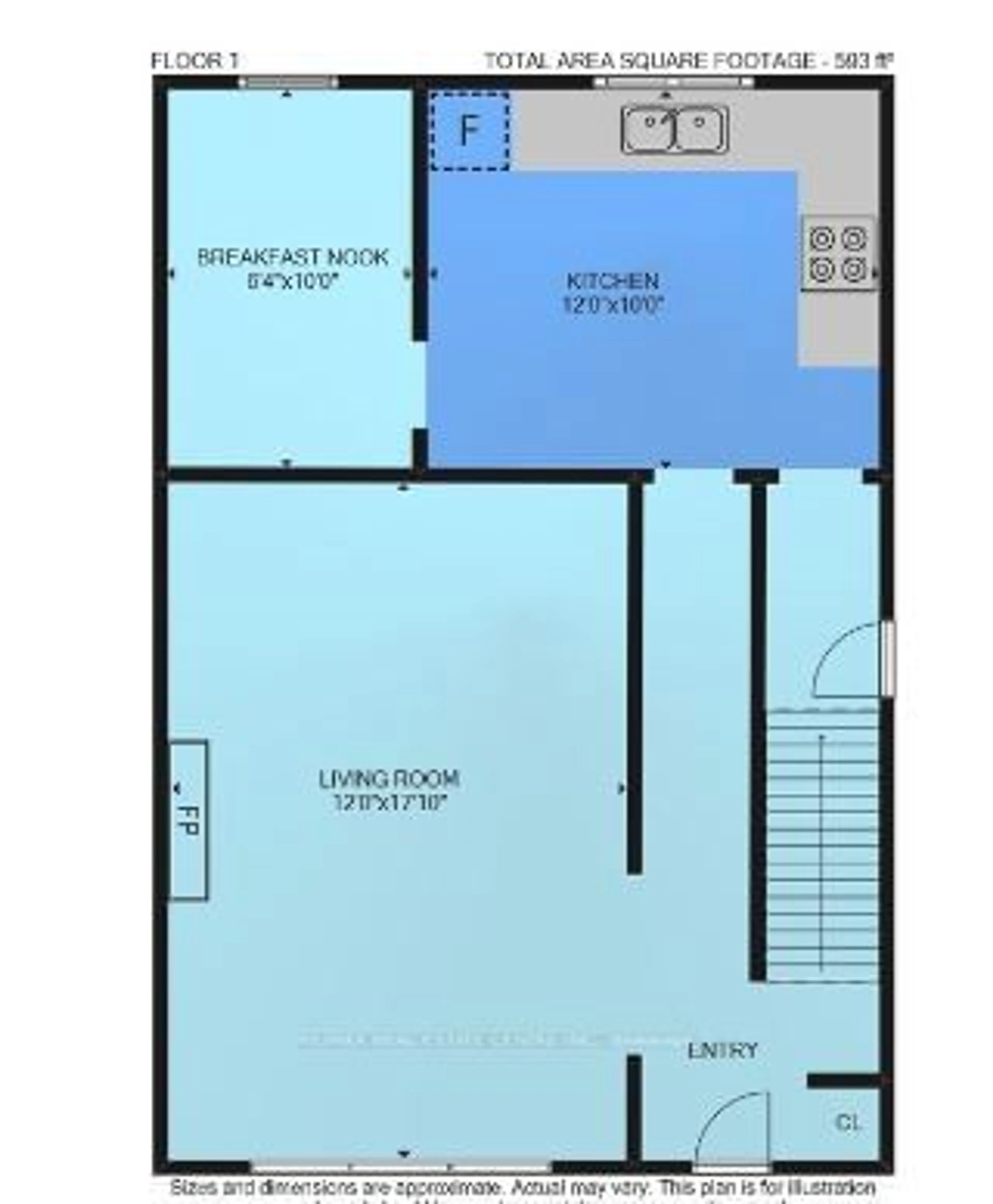 Floor plan for 267 Homewood Ave, Hamilton Ontario L8P 2M7