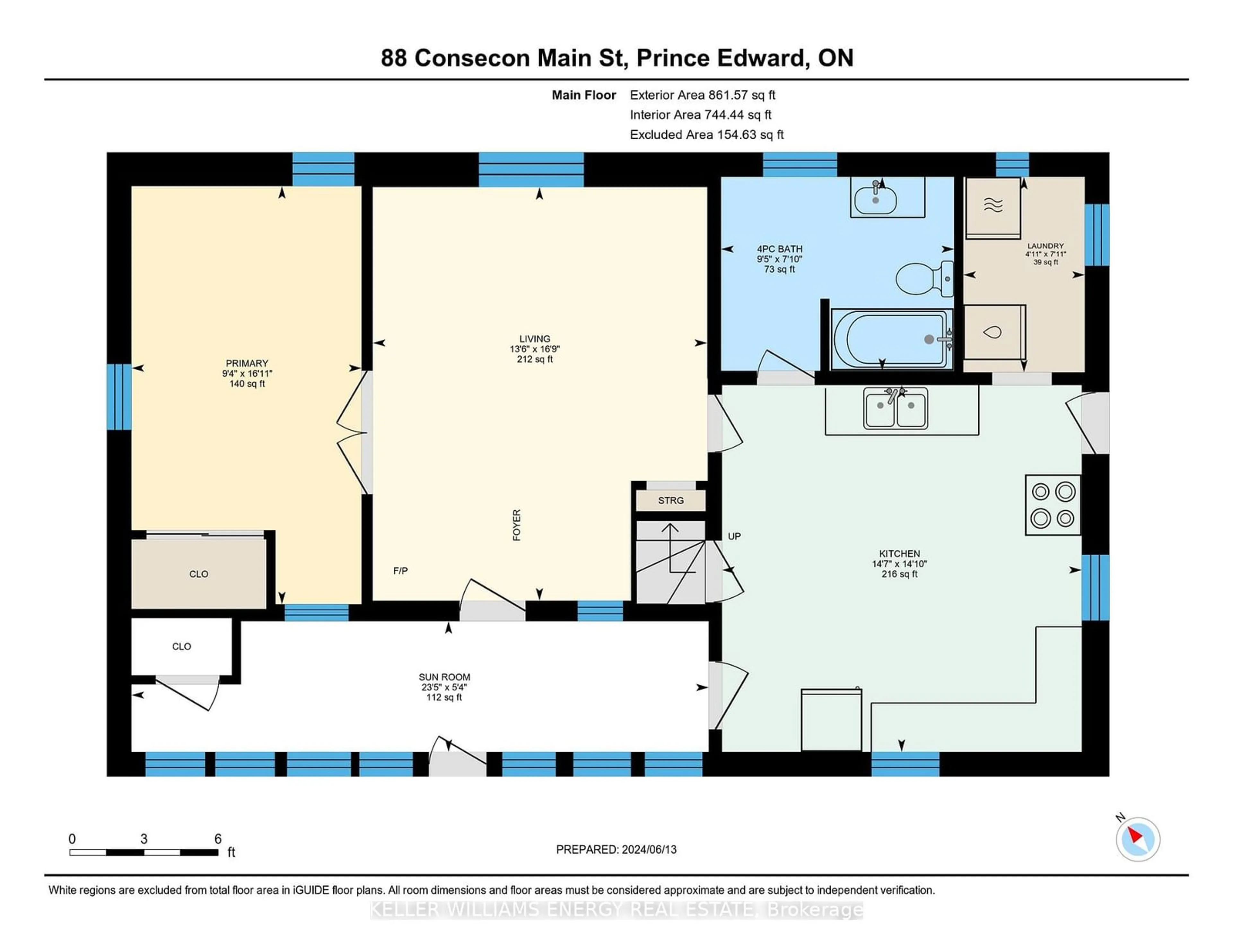 Floor plan for 88 Consecon Main St, Prince Edward County Ontario K0K 1T0