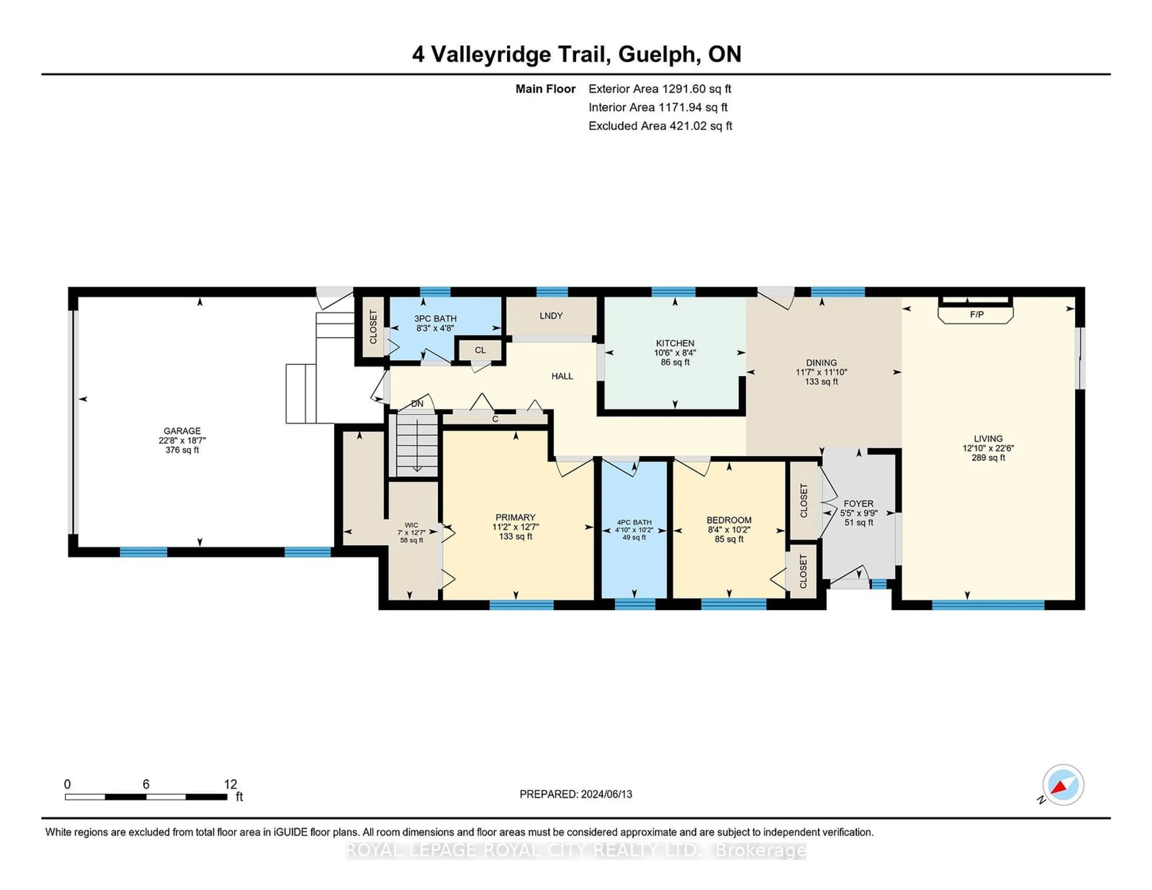 Floor plan for 4 Valleyridge Tr, Guelph Ontario N1G 4A9