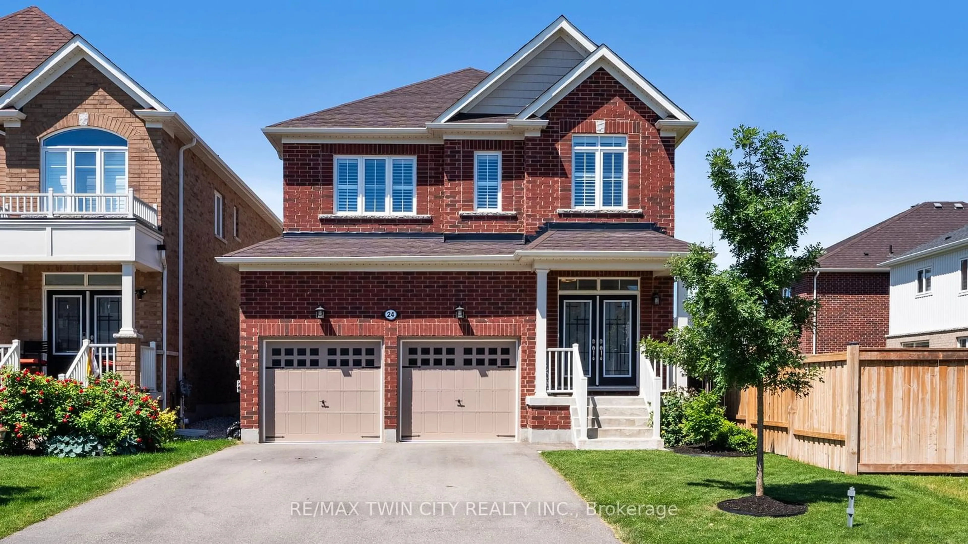 Home with brick exterior material for 24 Attlebery Cres, Brant Ontario N3L 0J1
