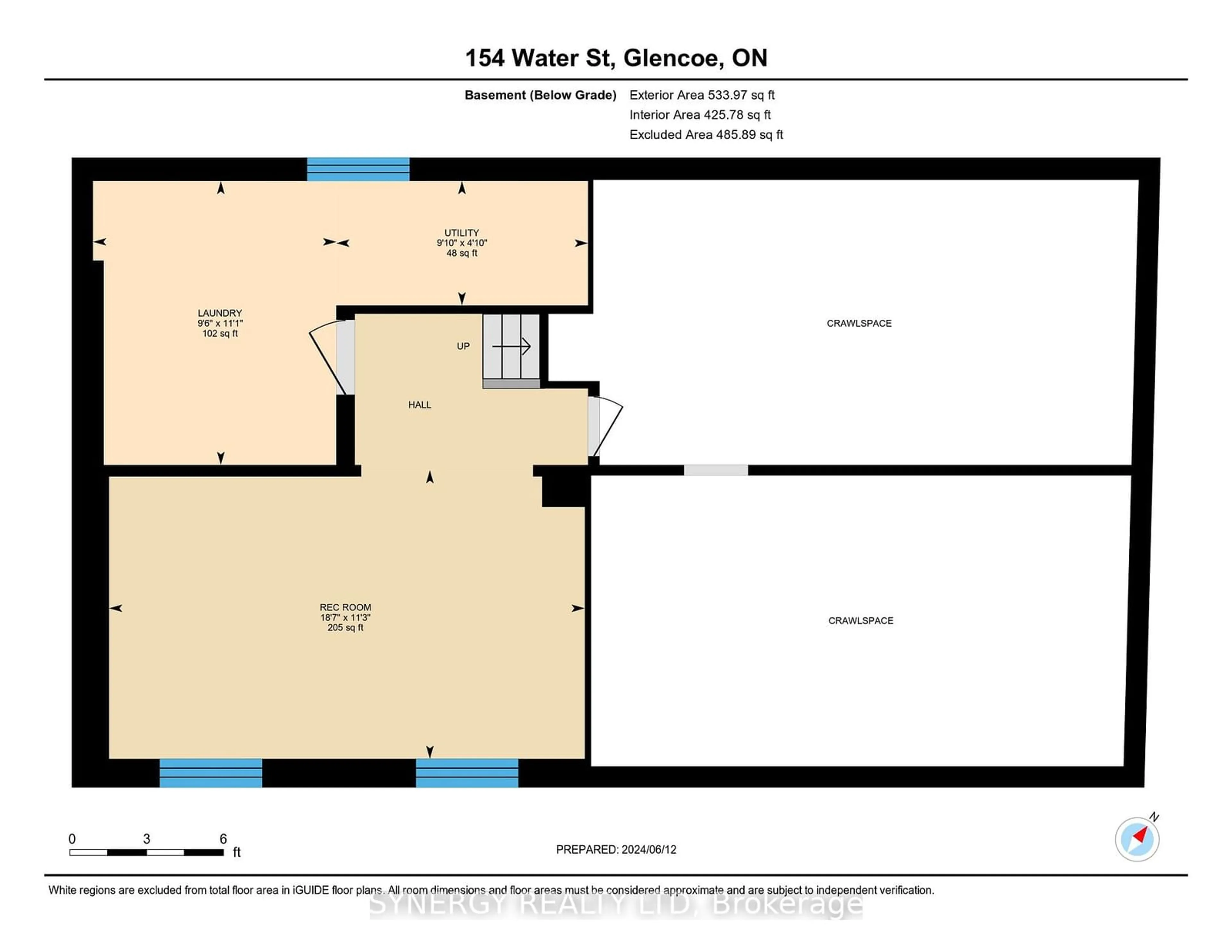 Floor plan for 154 Water St, Southwest Middlesex Ontario N0L 1M0