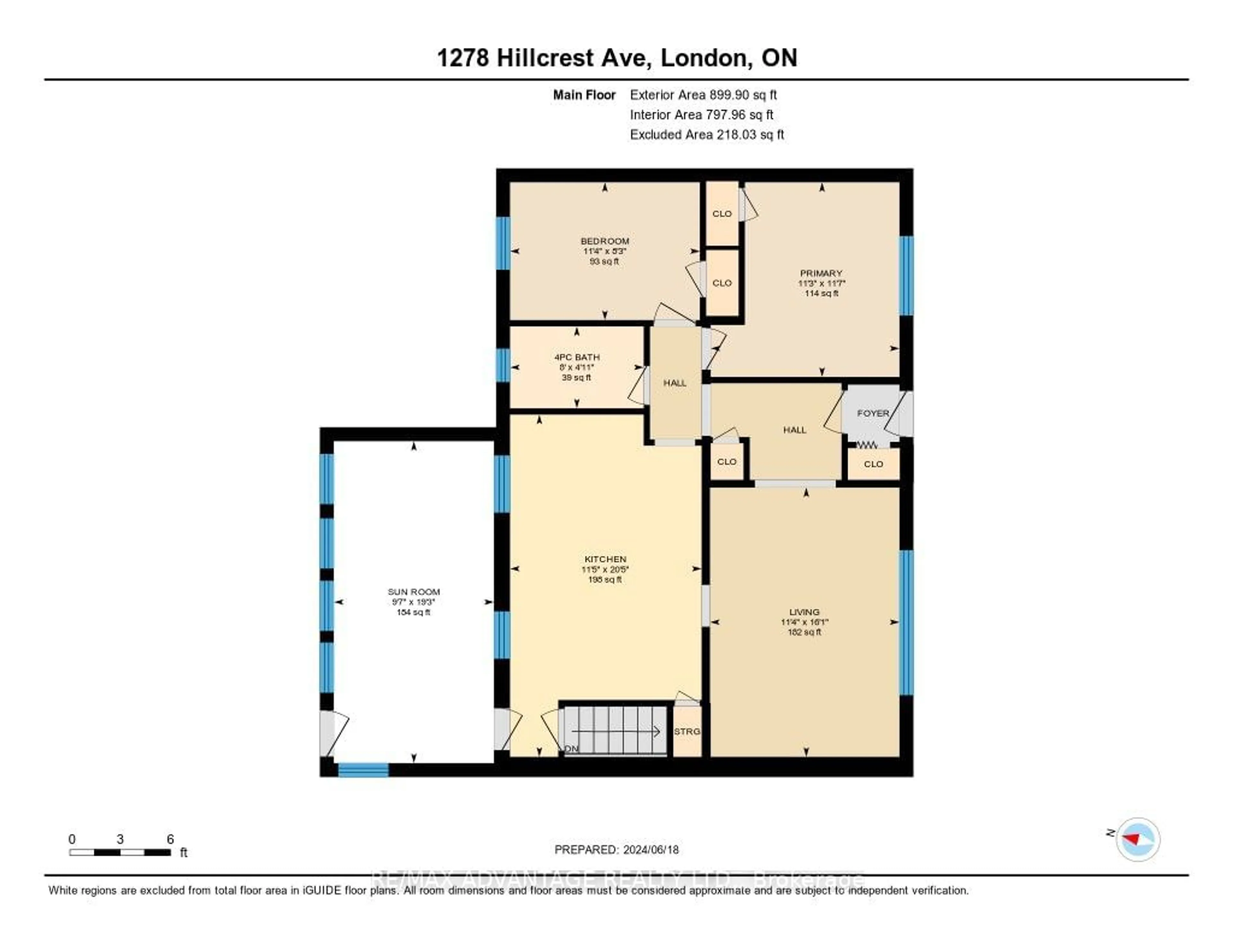 Floor plan for 1278 Hillcrest Ave, London Ontario N5Y 4N4