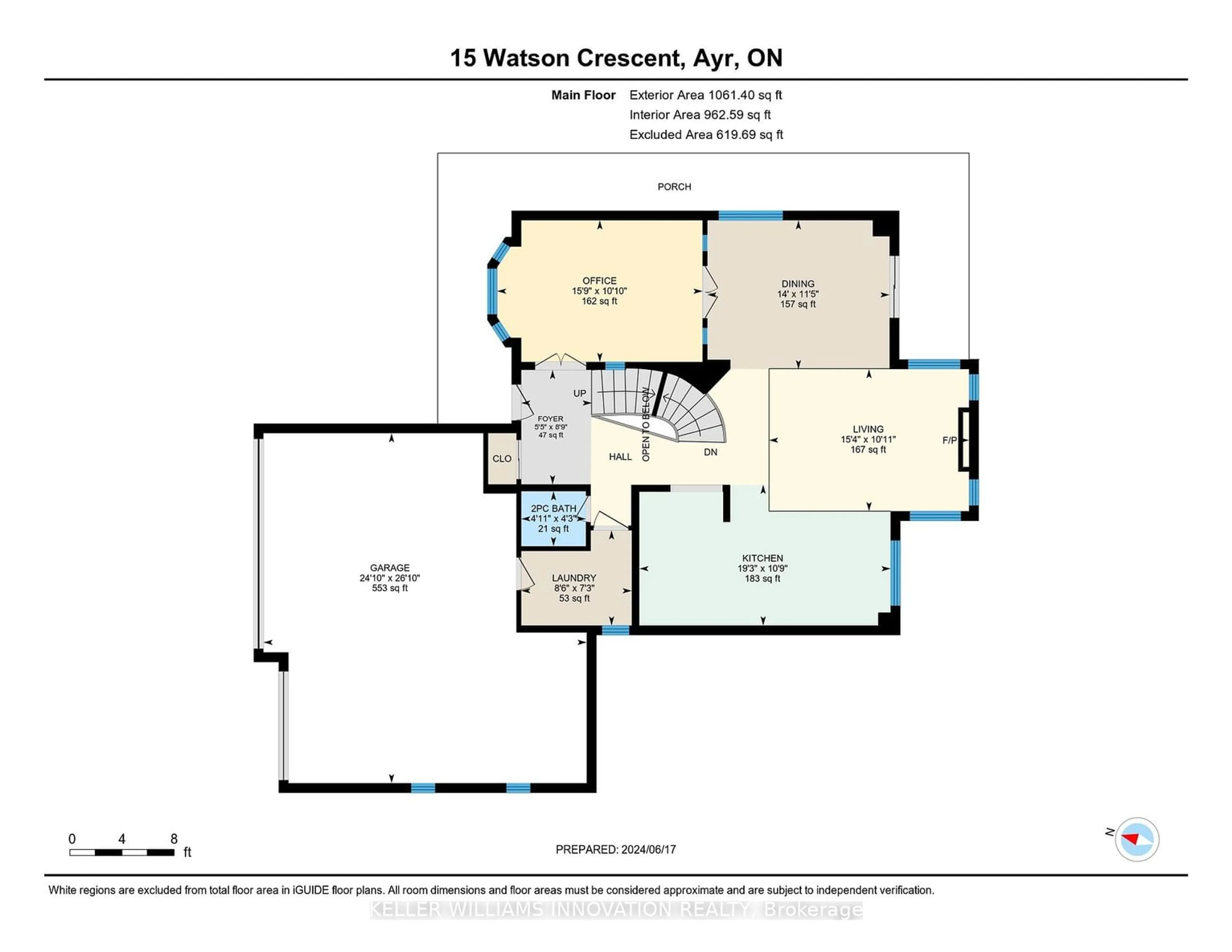 Floor plan for 15 Watson Cres, North Dumfries Ontario N0B 1E0