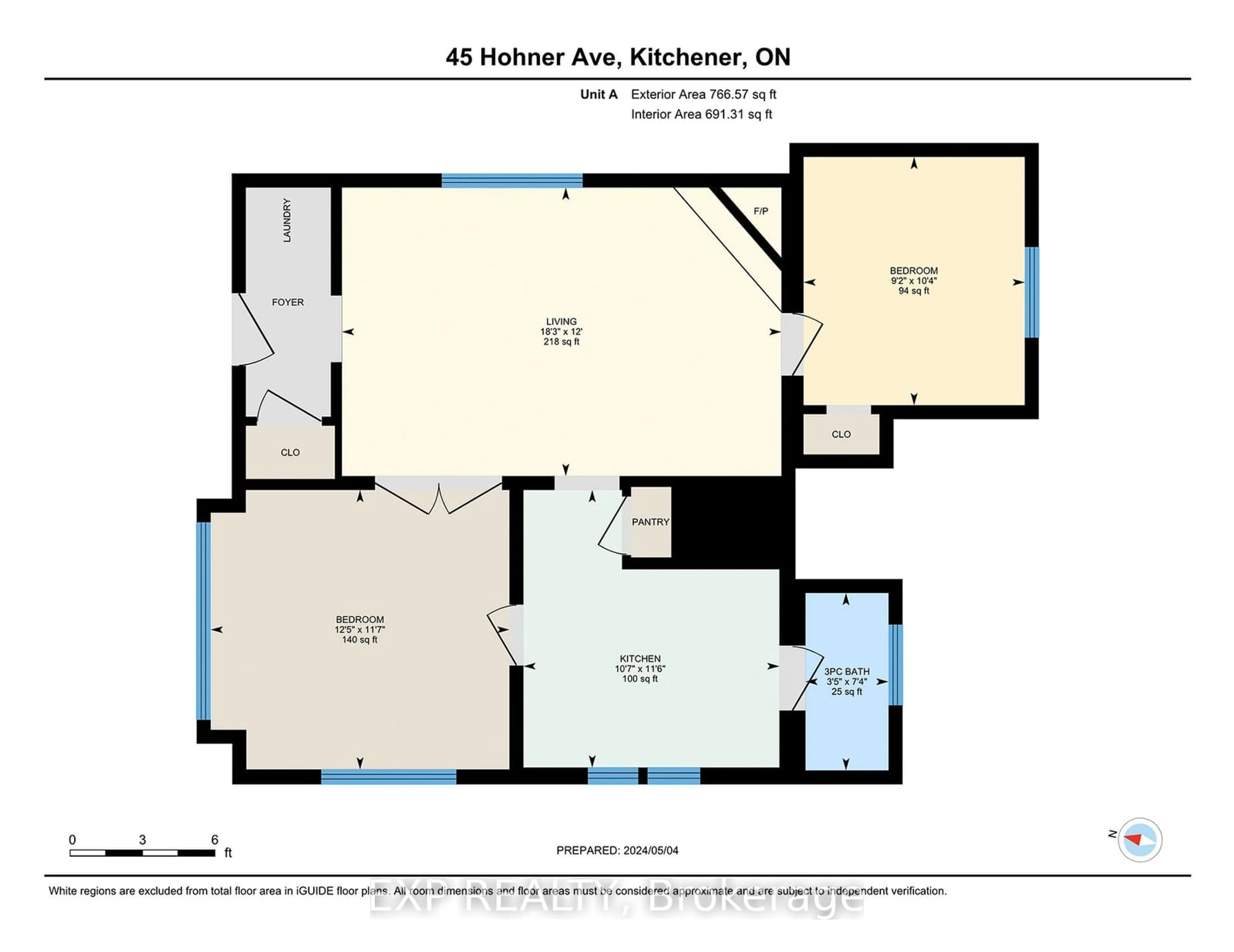 Floor plan for 45 Hohner Ave, Kitchener Ontario N2H 2V3