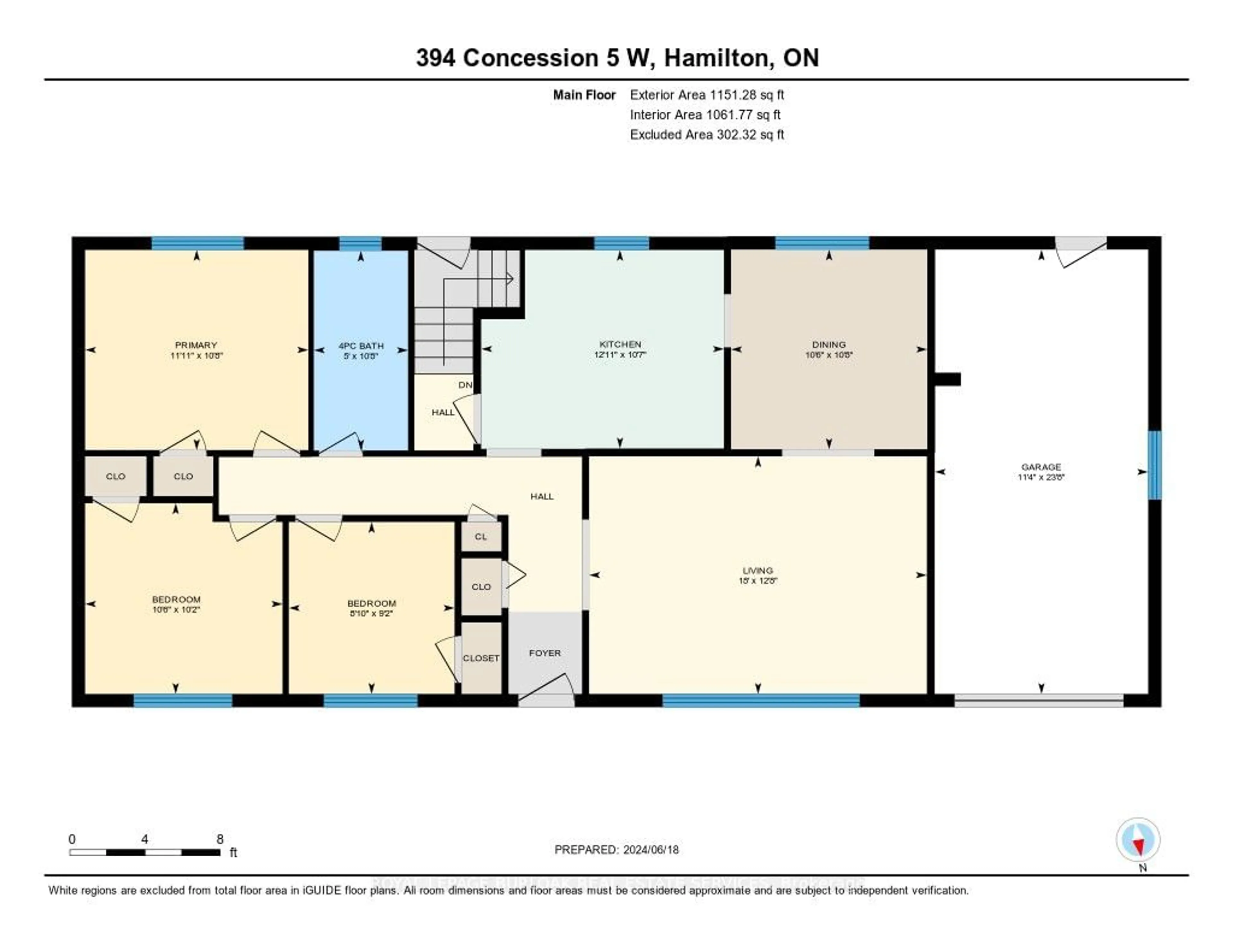 Floor plan for 394 Concession 5, Hamilton Ontario L8B 0L5