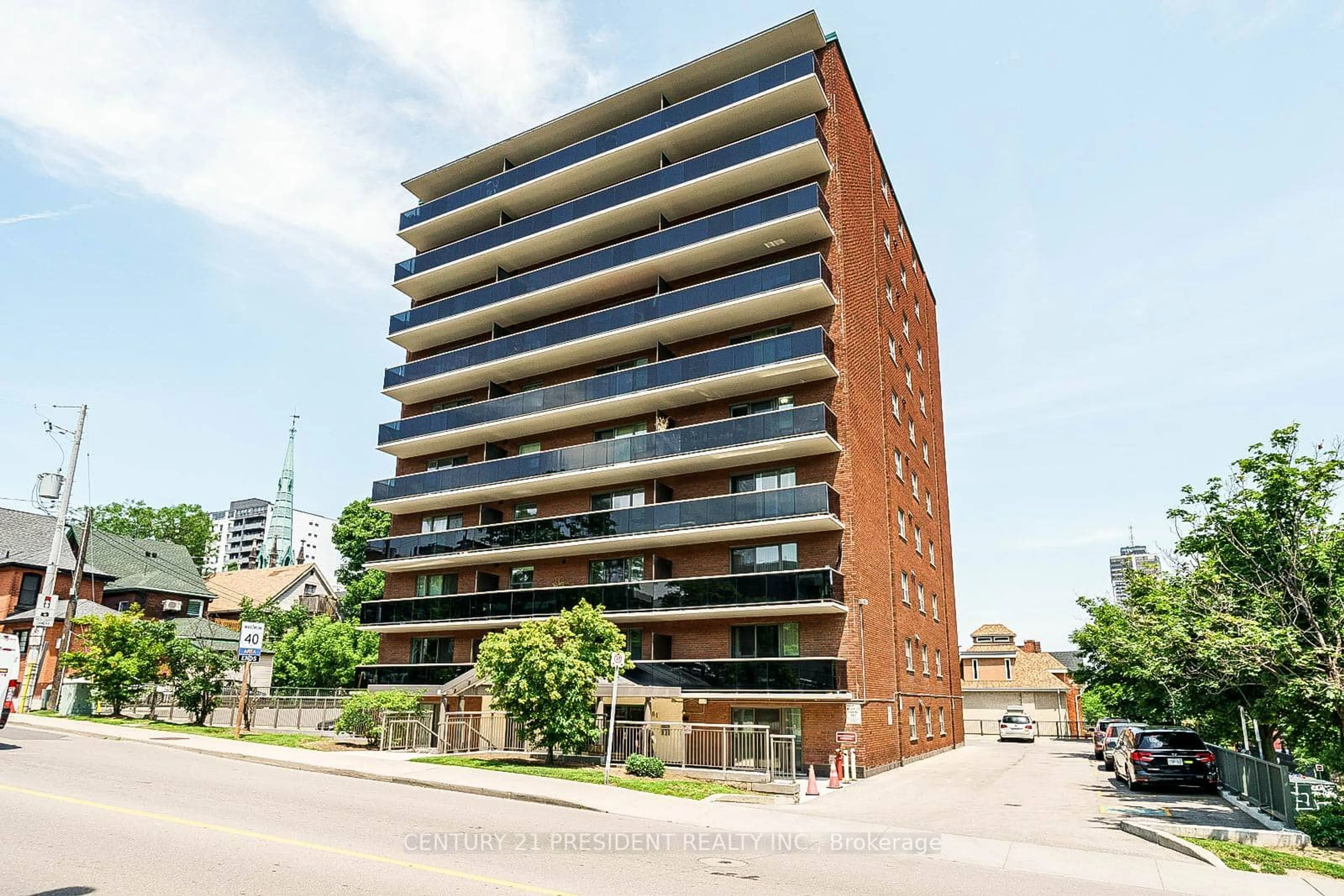 A pic from exterior of the house or condo for 81 Charlton Ave #402, Hamilton Ontario L8N 1Y7