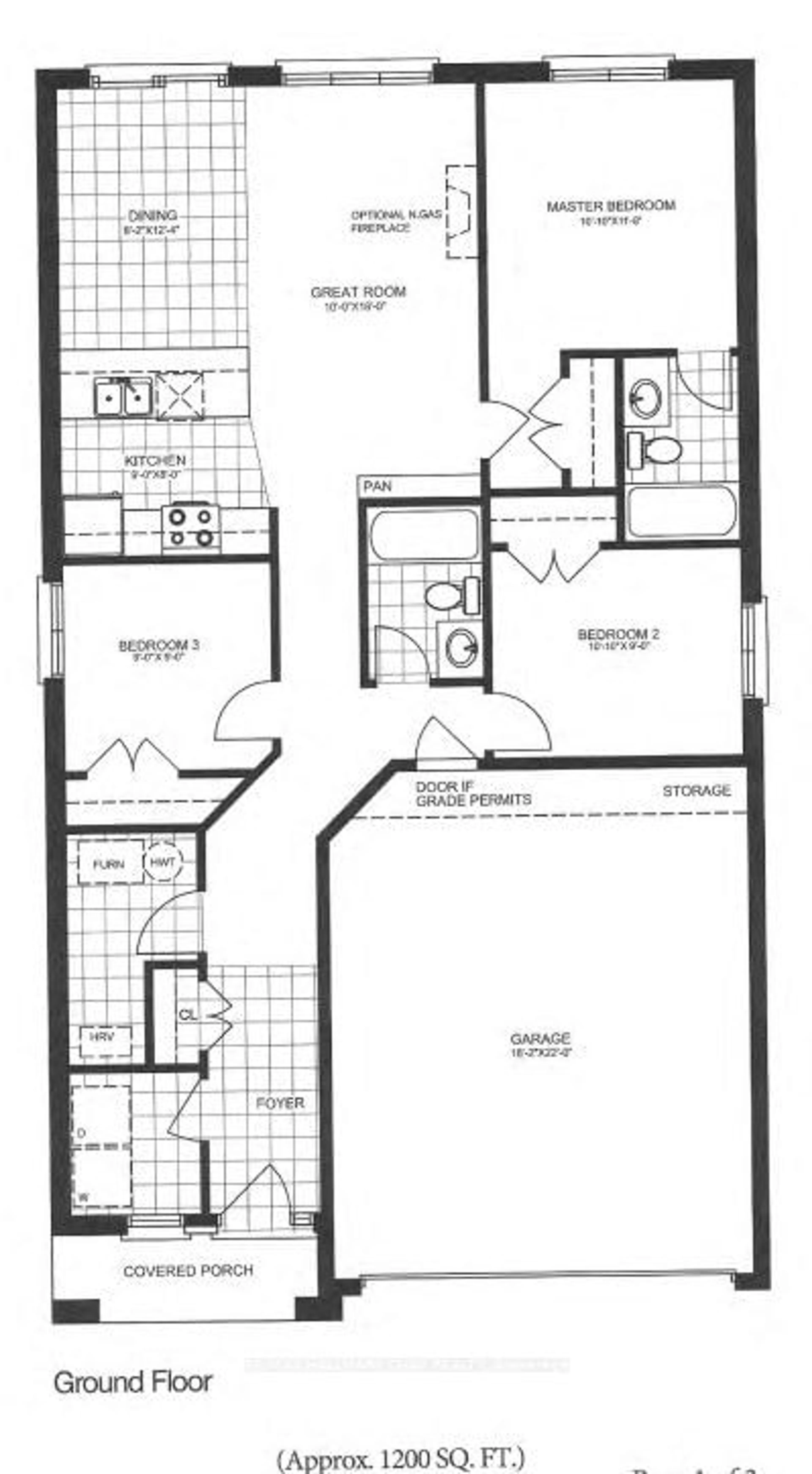 Floor plan for 64 Hillcroft Way, Kawartha Lakes Ontario K0M 1A0