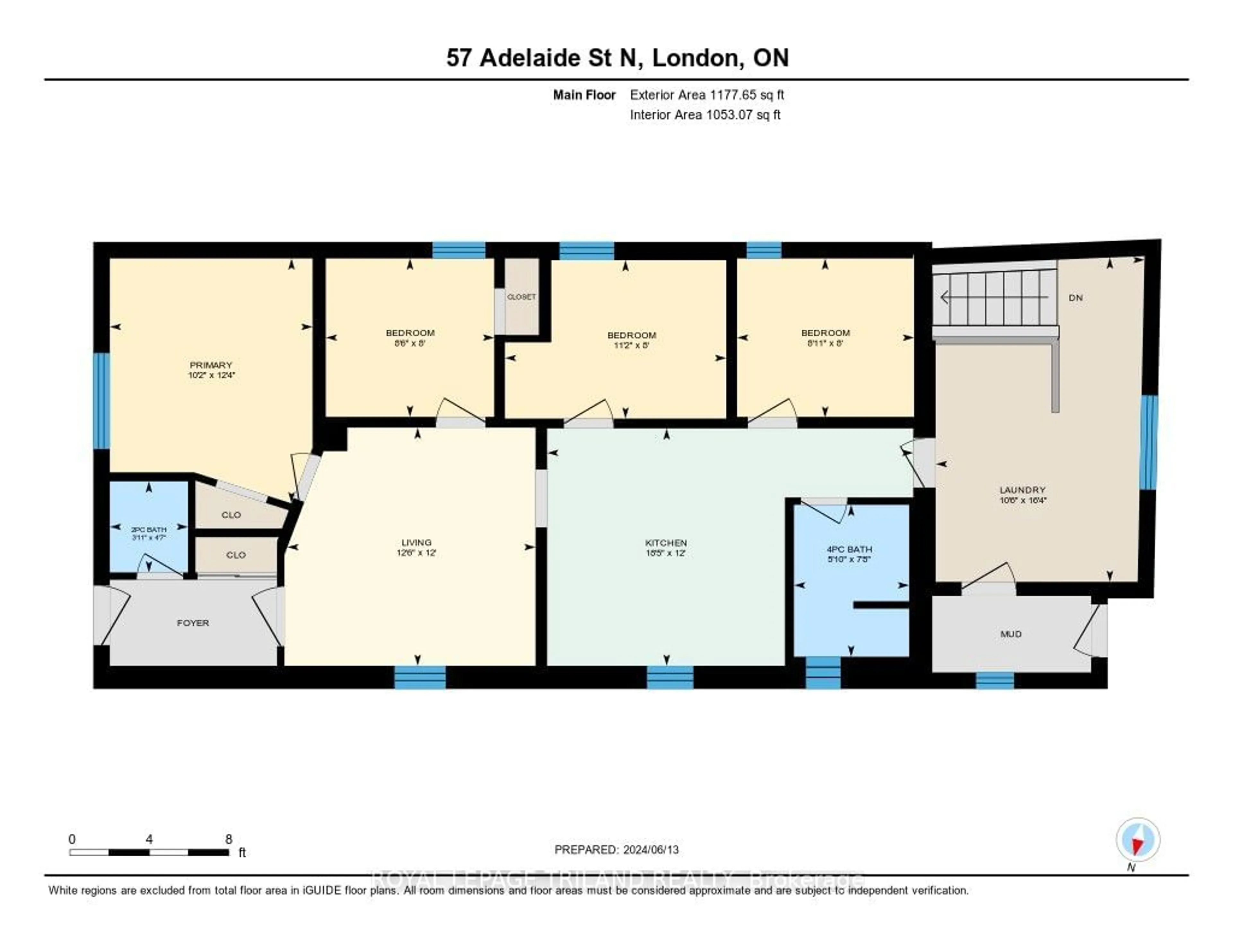 Floor plan for 57 Adelaide St, London Ontario N6B 3G5