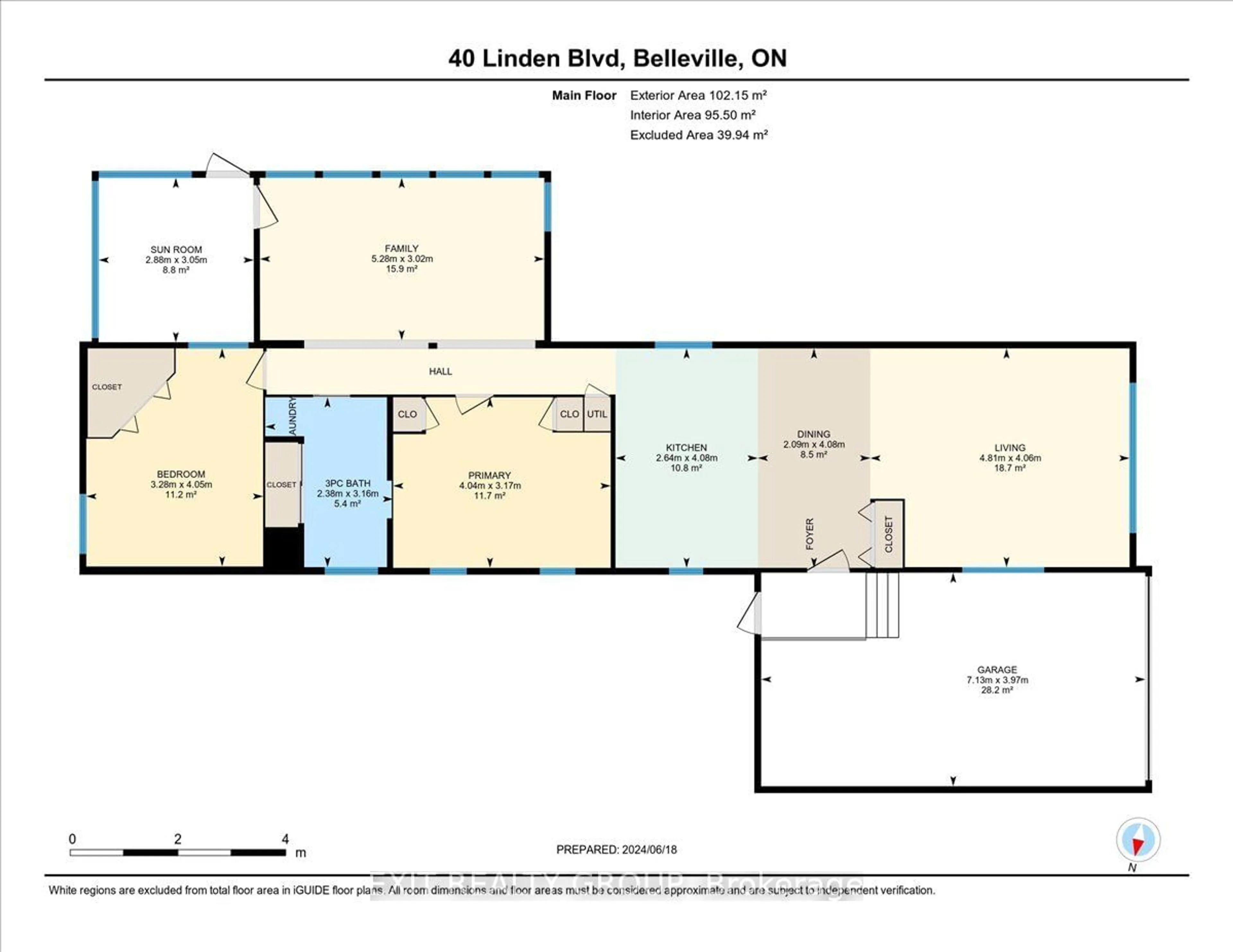 Floor plan for 40 Linden Blvd, Quinte West Ontario K8N 4Z3