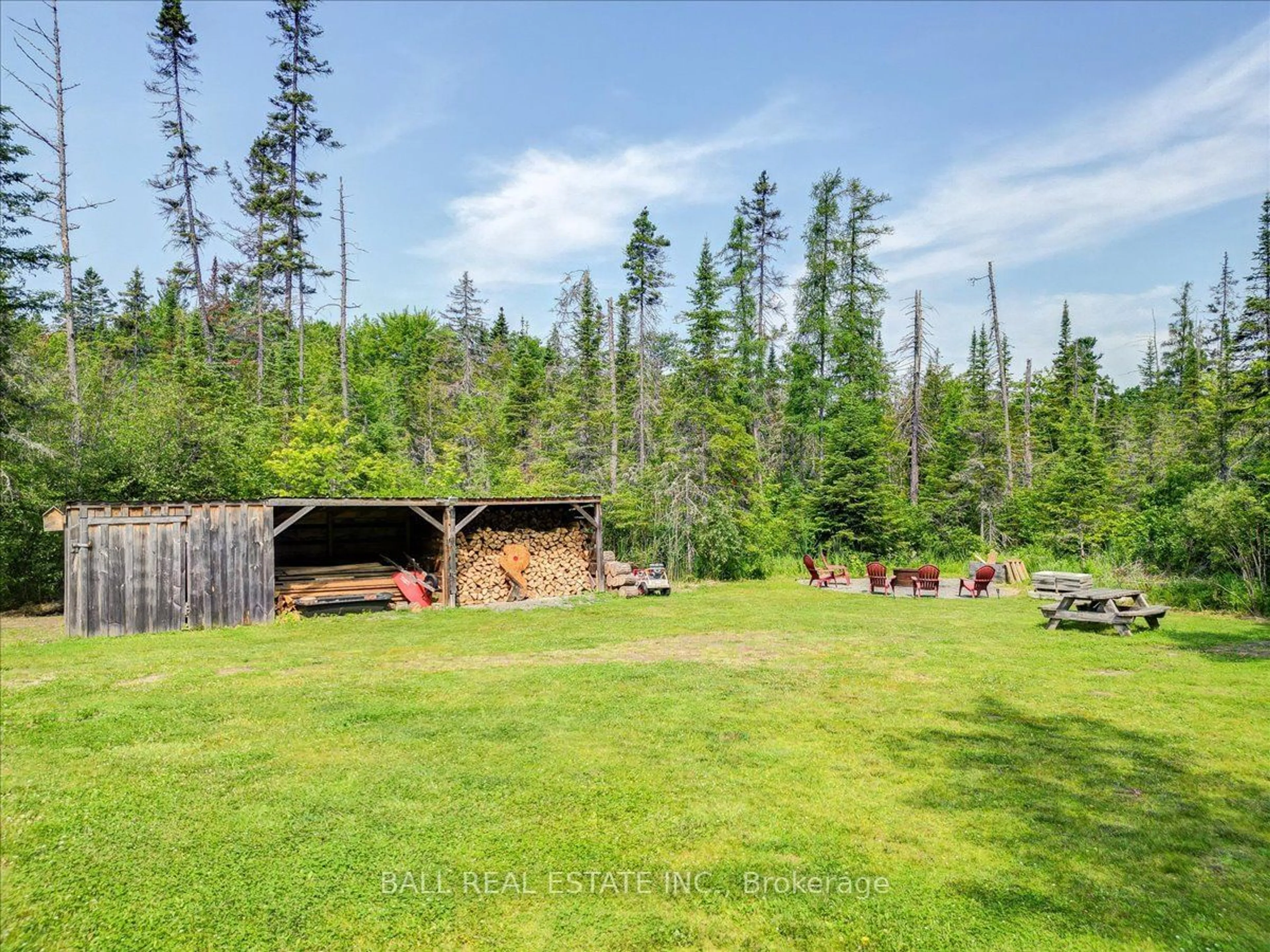 Fenced yard for 342 Jack Lake Rd, North Kawartha Ontario K0L 1A0