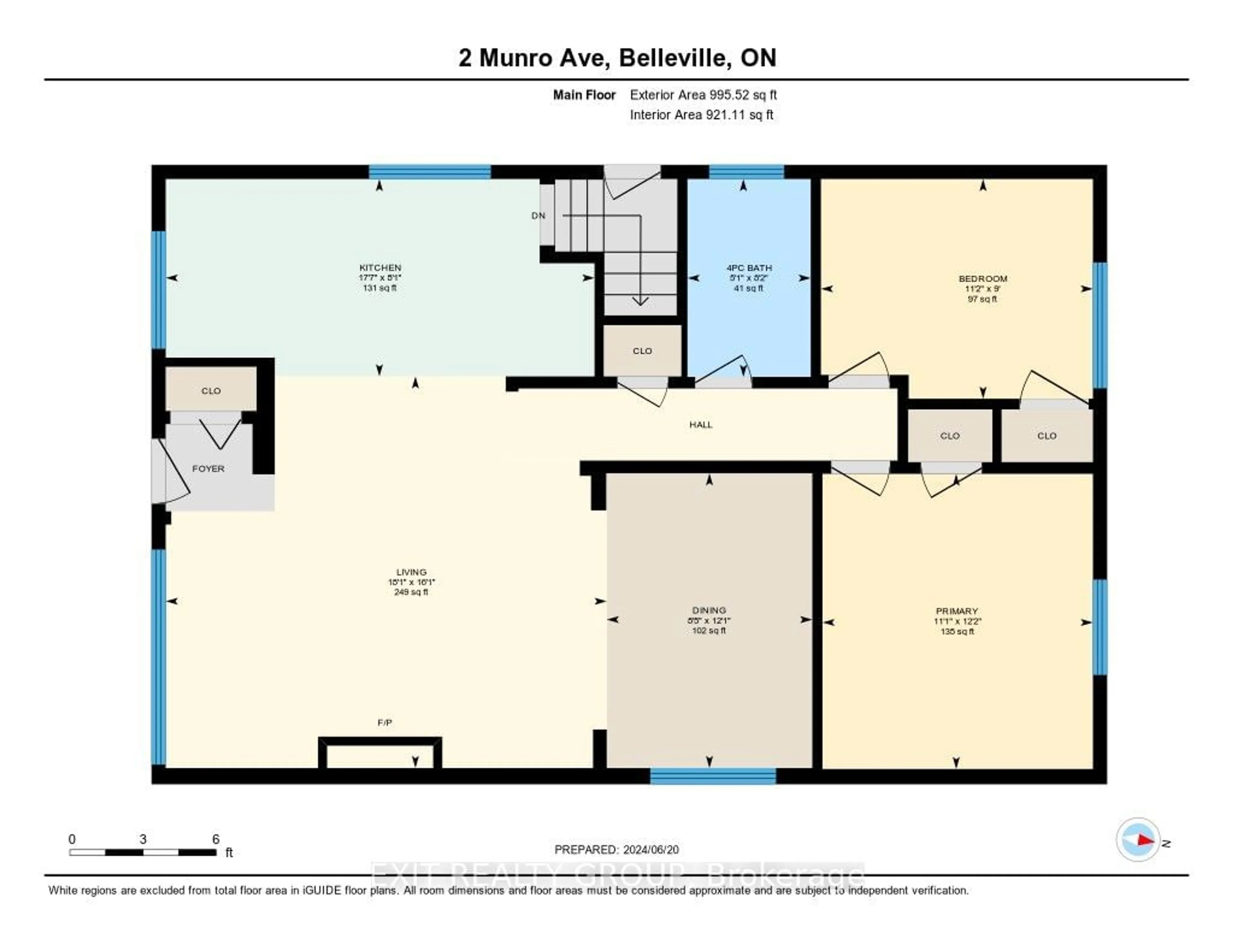 Floor plan for 2 Munro Ave, Belleville Ontario K8N 1K1