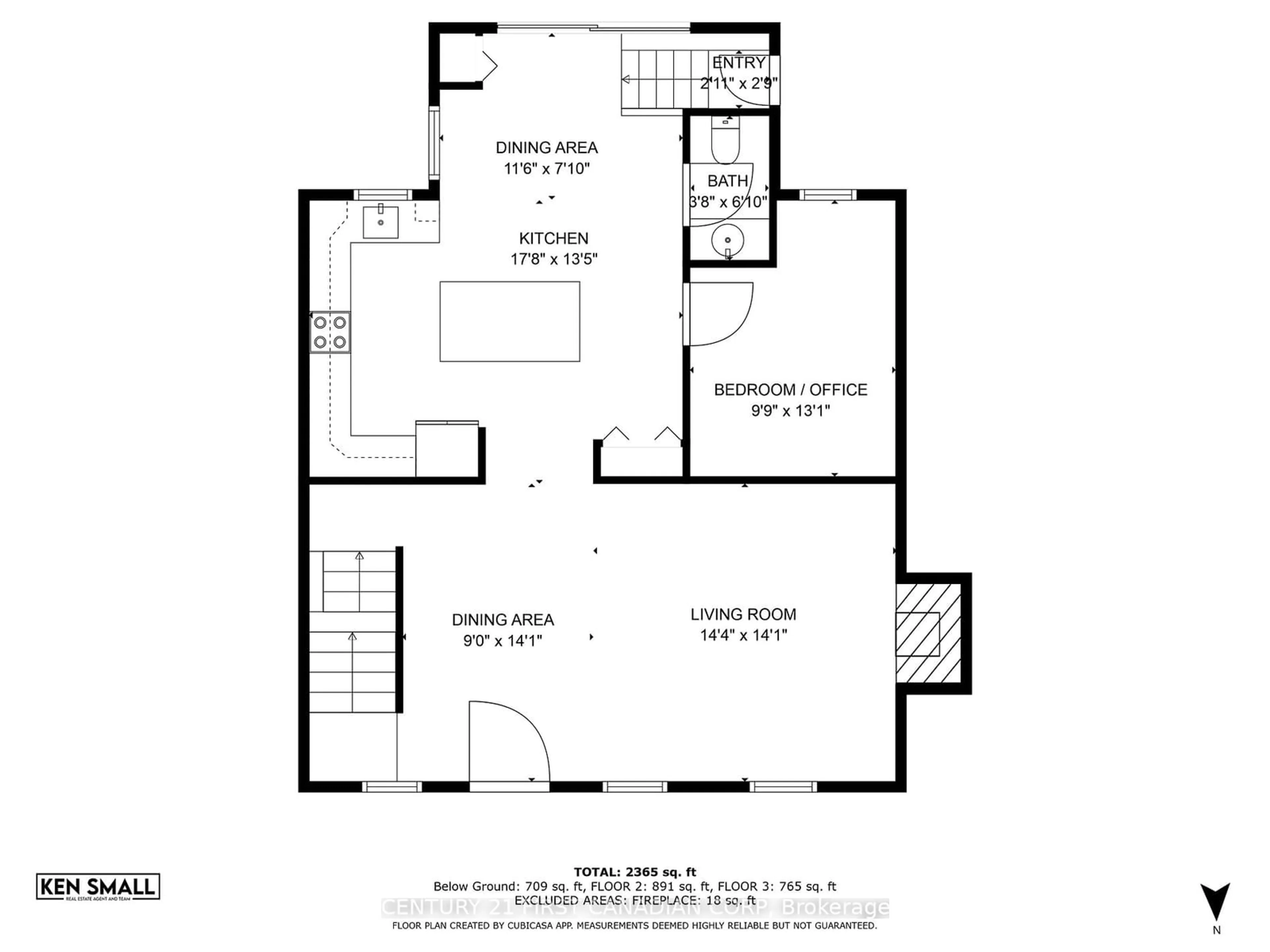 Floor plan for 53 Briscoe St, London Ontario N6J 1M4