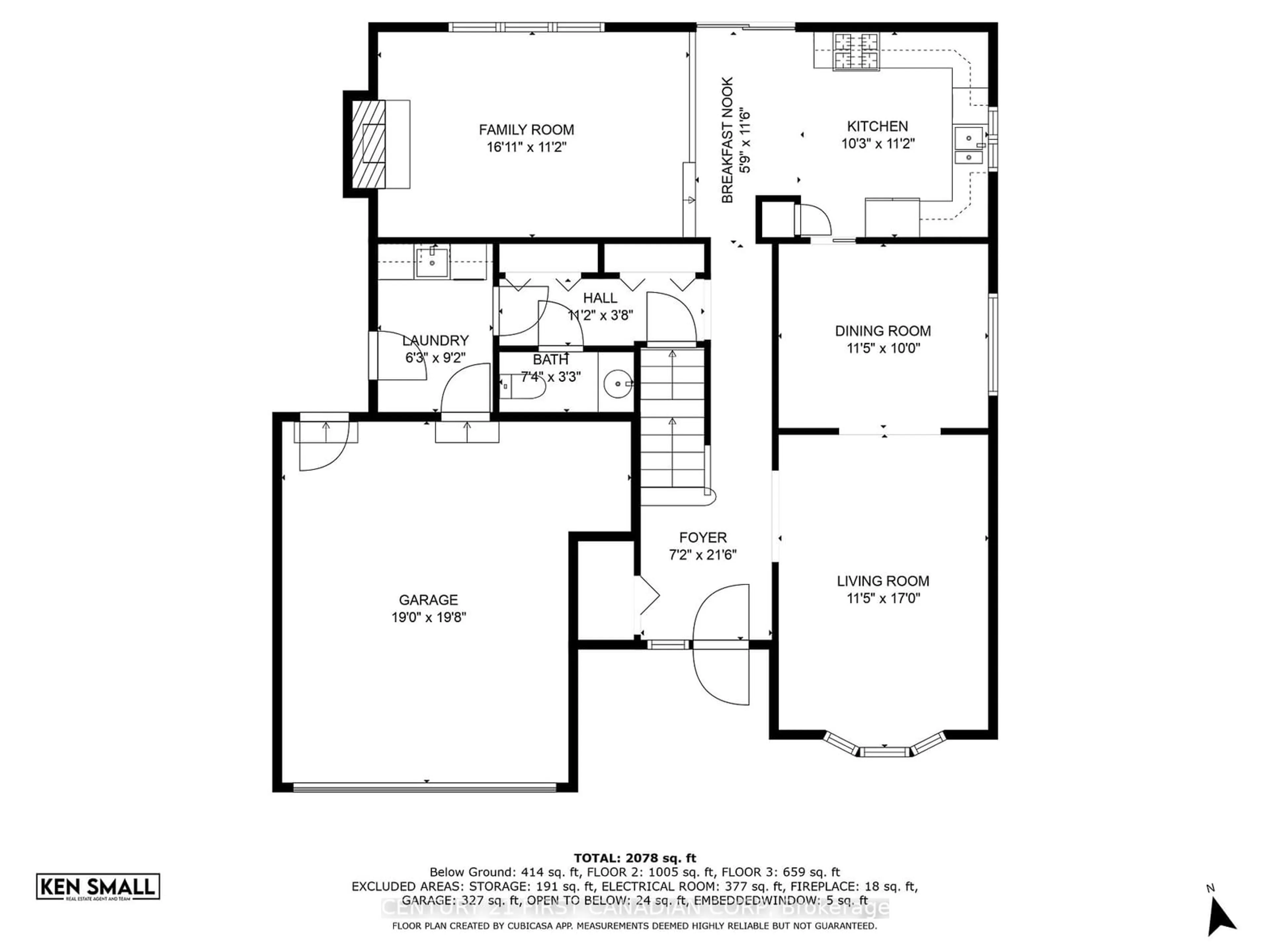 Floor plan for 151 Edmunds Pl, London Ontario N5Z 4V8