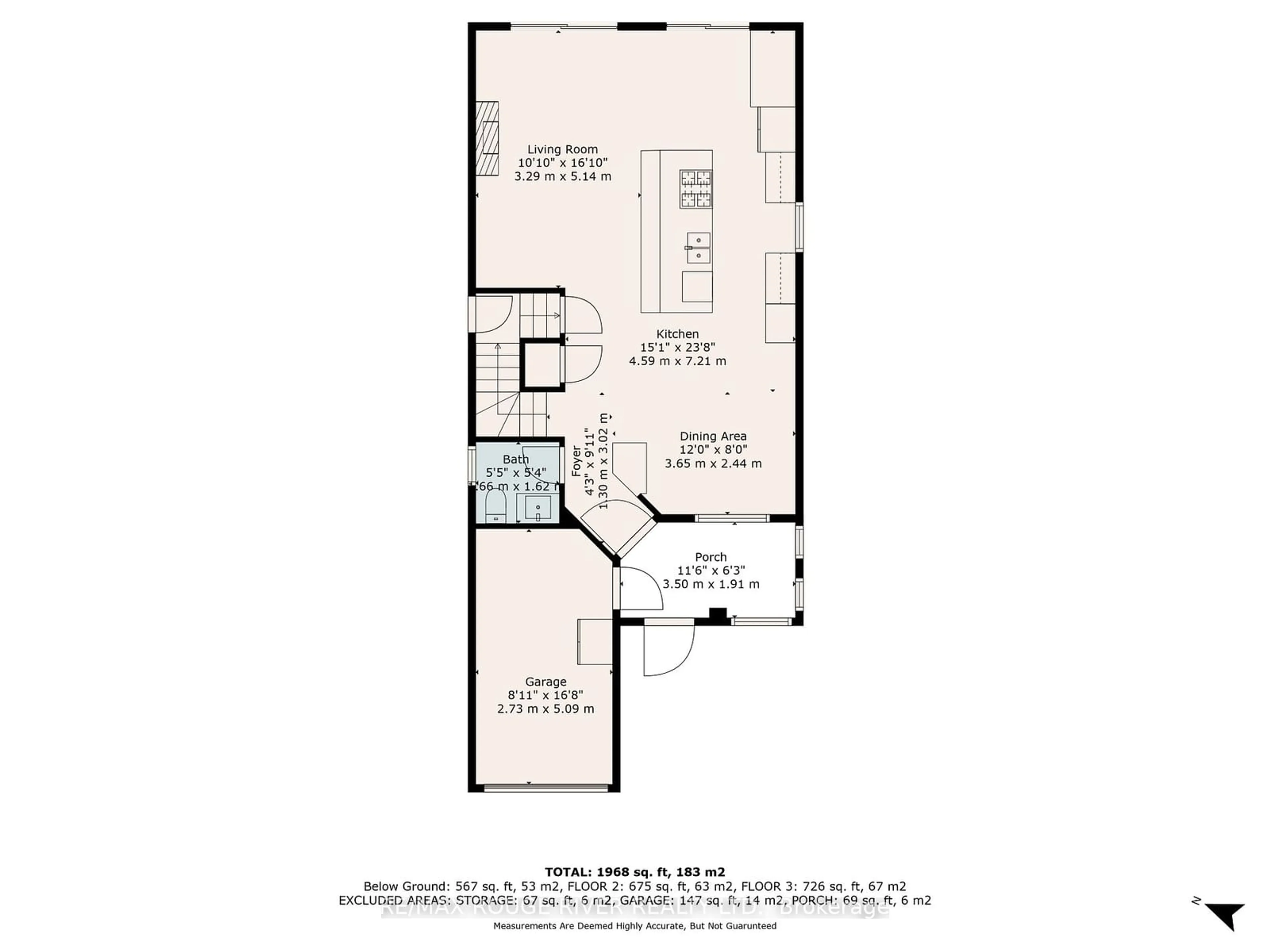 Floor plan for 960 Fraser Crt, Cobourg Ontario K9A 5N1
