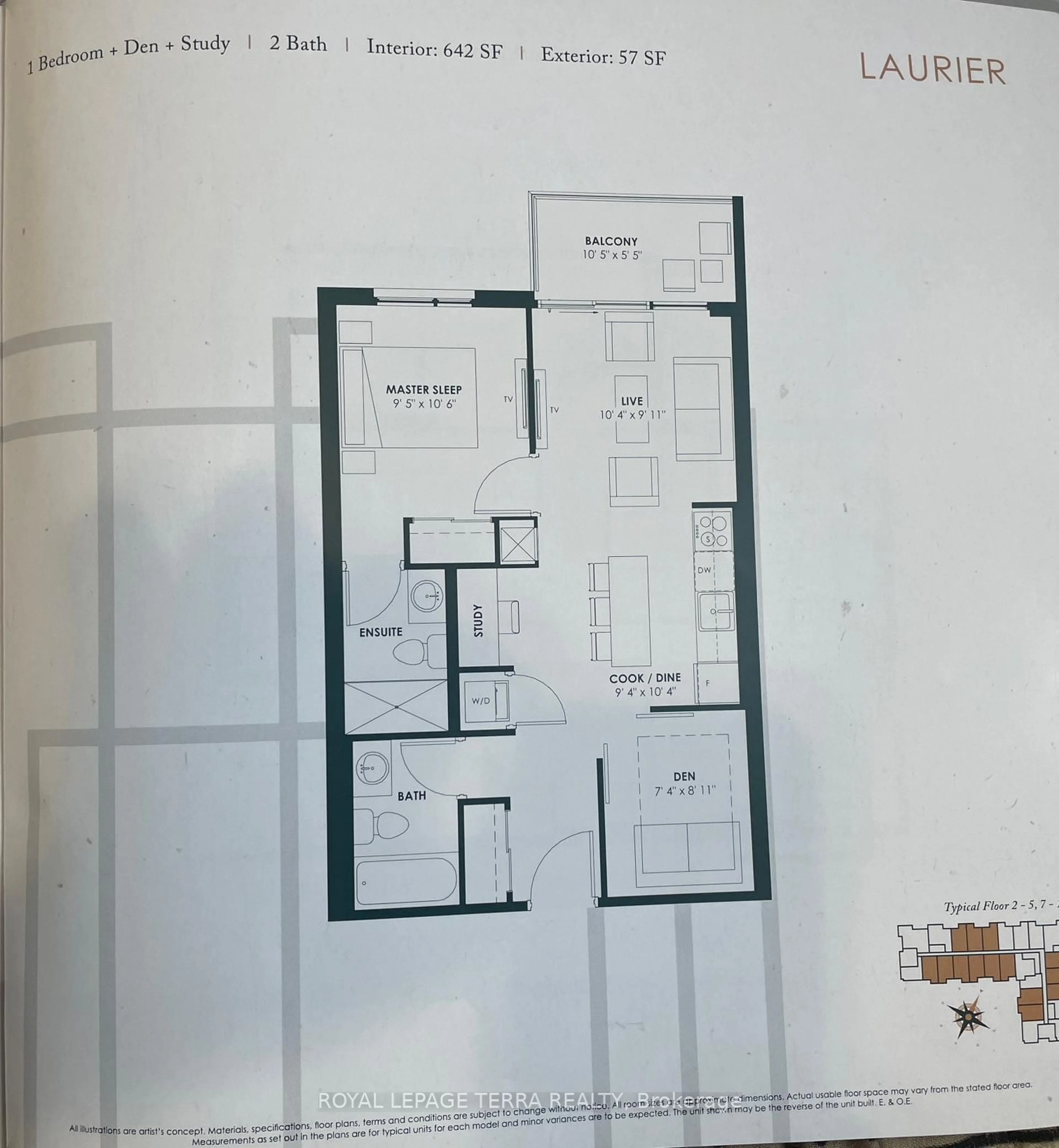 Floor plan for 401 Shellard Lane #924, Brantford Ontario N3T 5L5