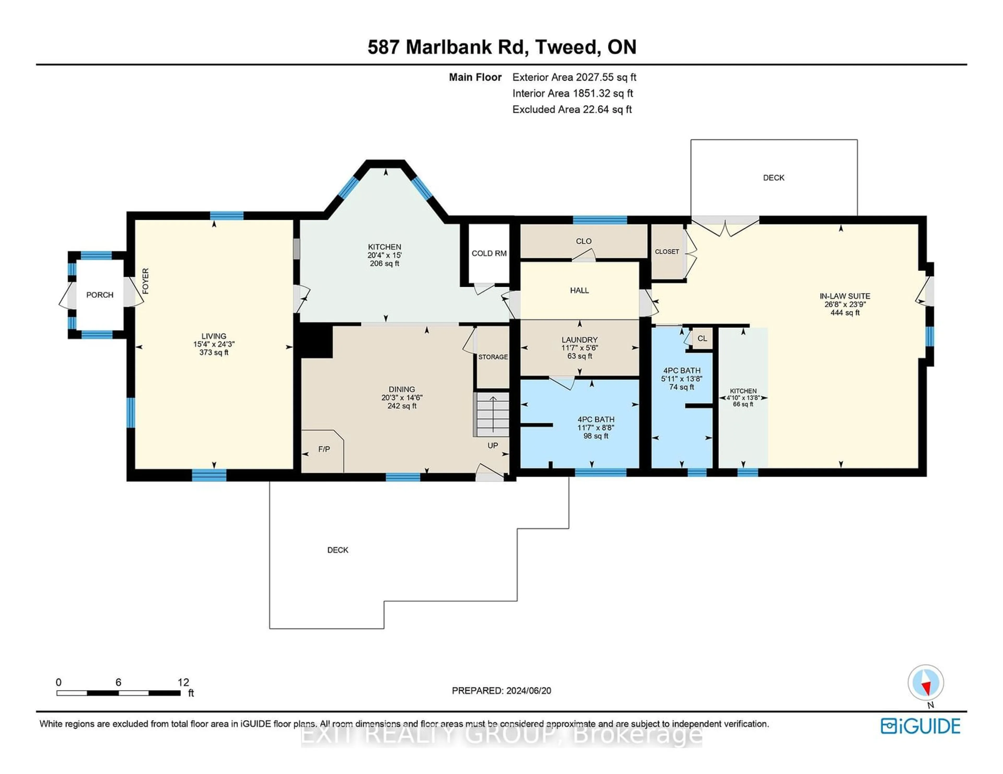 Floor plan for 587 Marlbank Rd, Tweed Ontario K0K 3J0