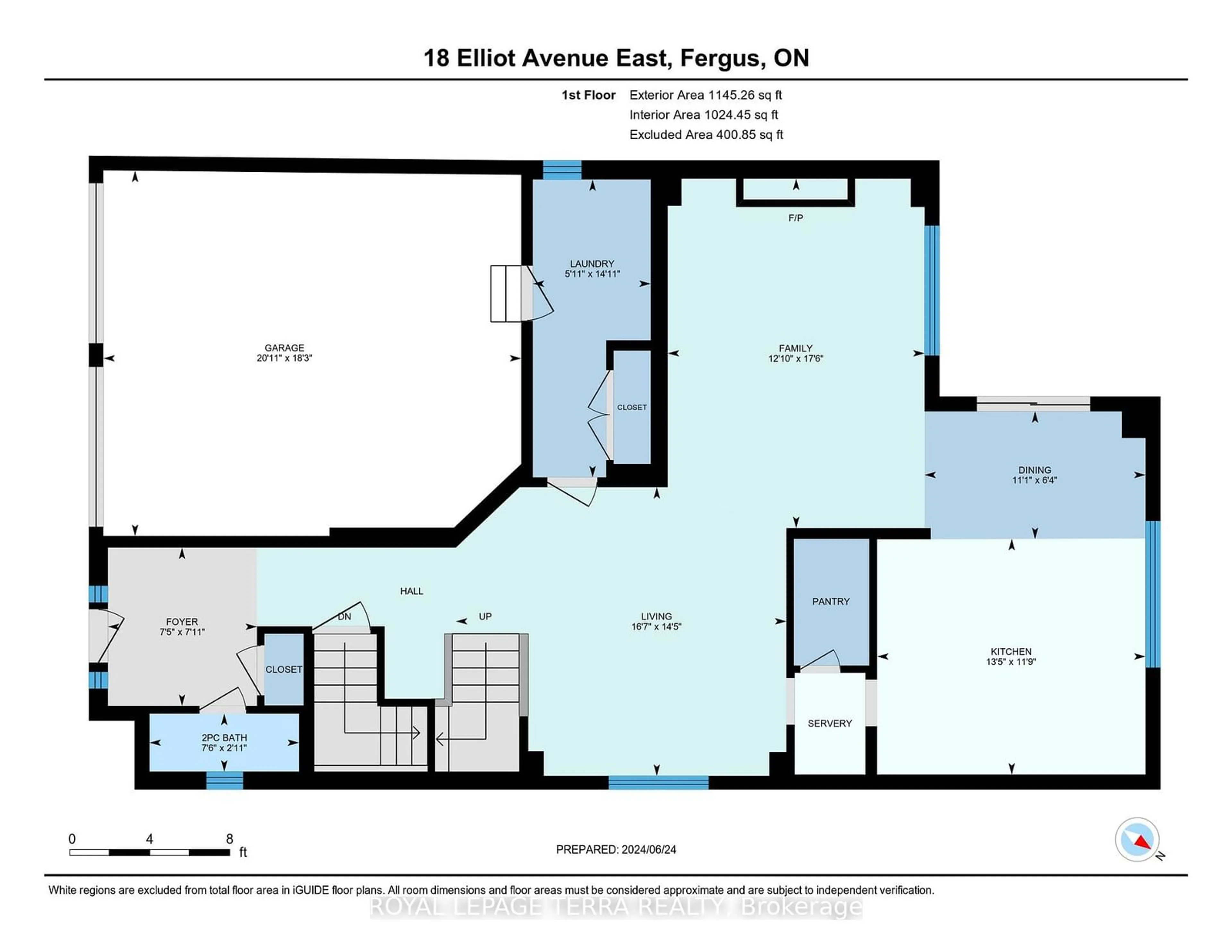 Floor plan for 18 Elliot Ave, Centre Wellington Ontario N1M 0J2