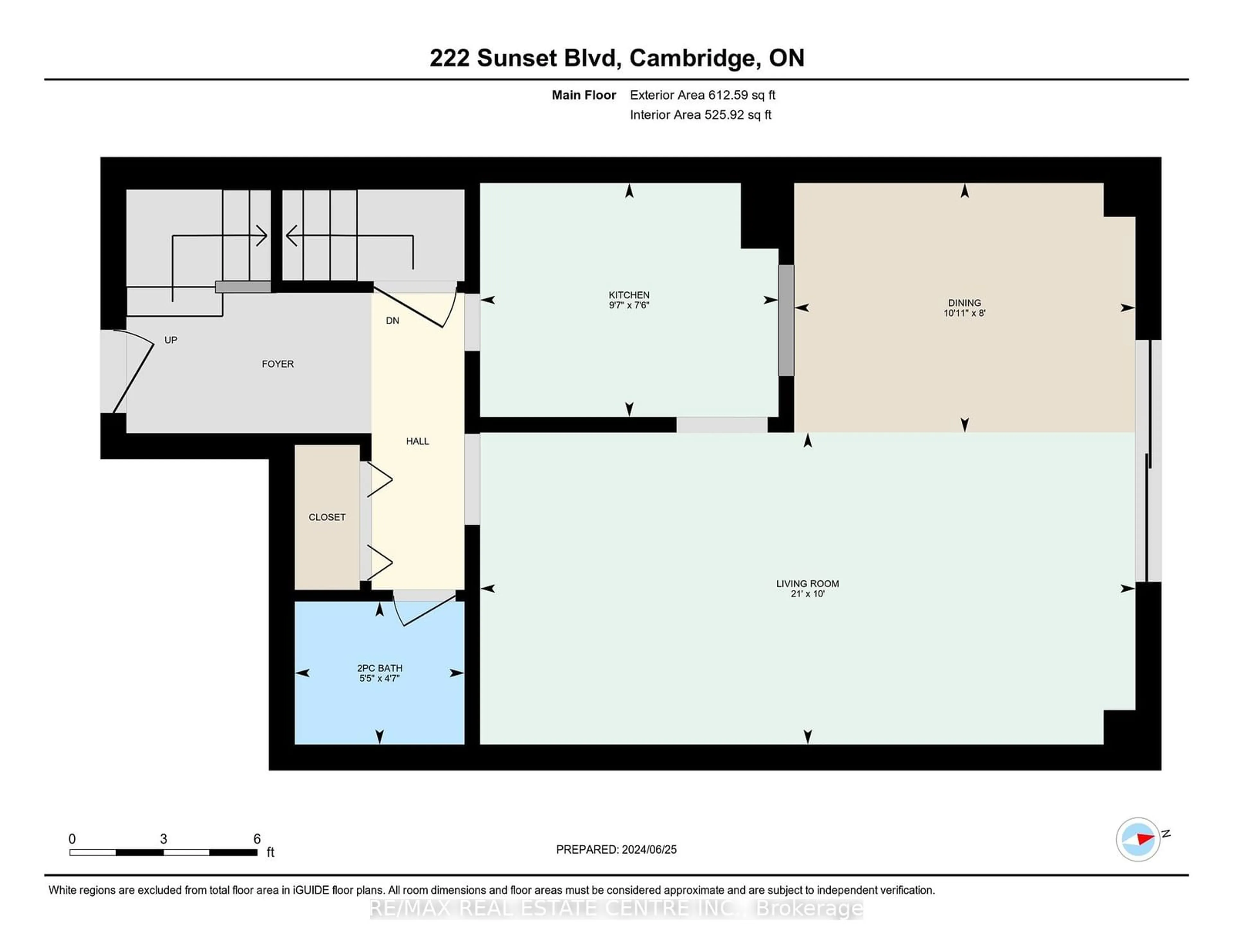 Floor plan for 222 Sunset Blvd, Cambridge Ontario N1S 4M5