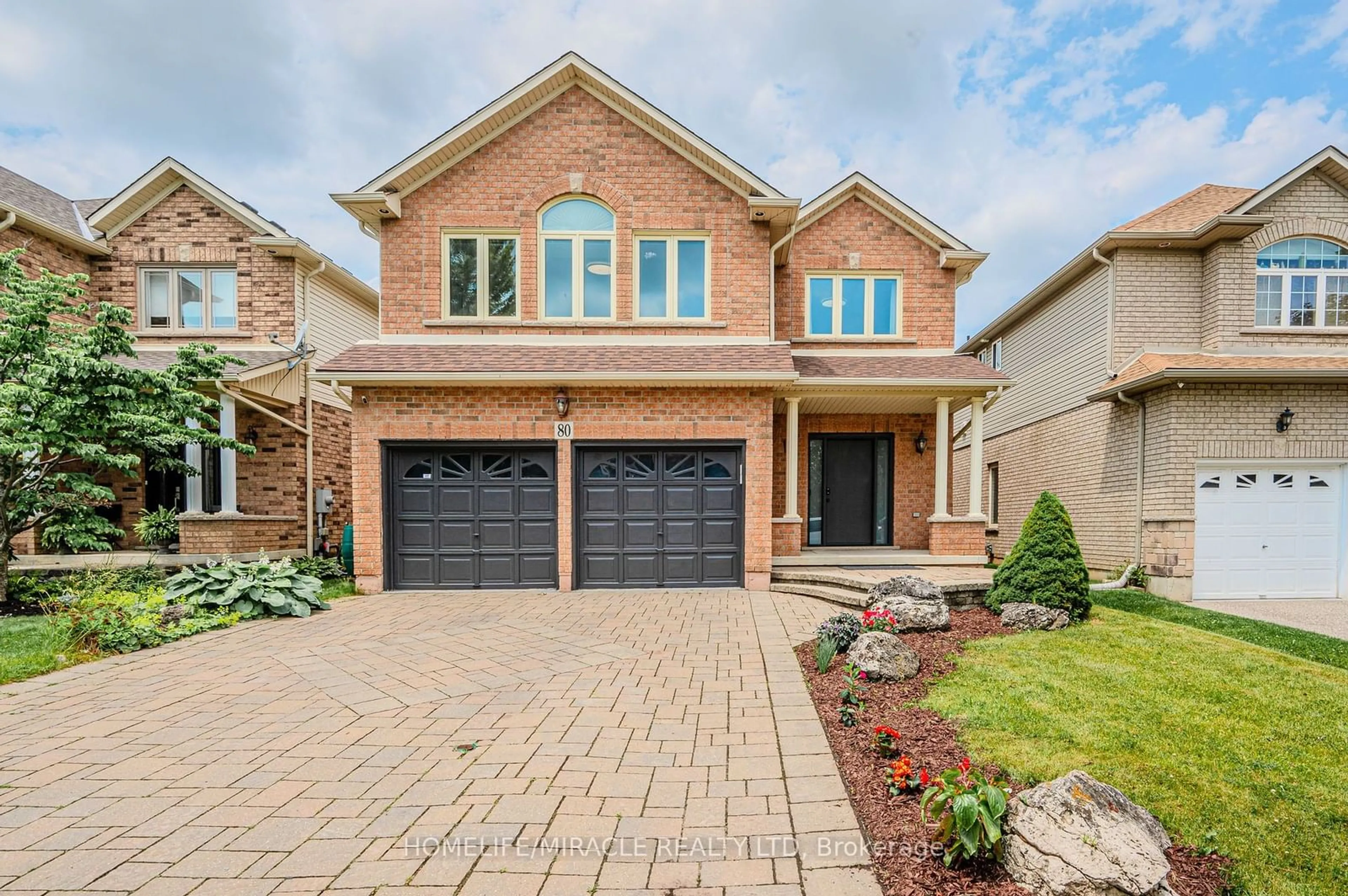 Home with brick exterior material for 80 Meadowbank Dr, Hamilton Ontario L9B 2Y1