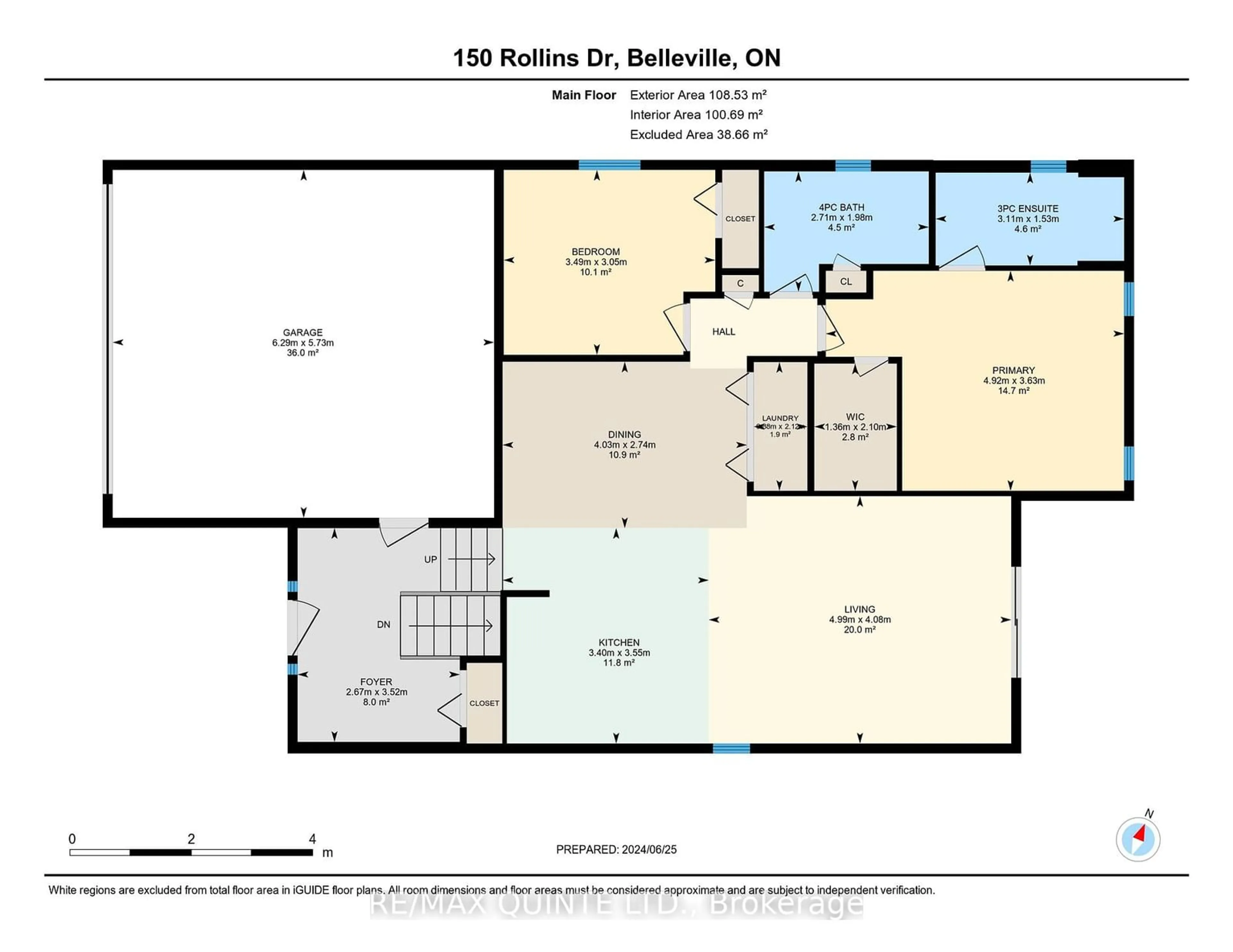 Floor plan for 150 ROLLINS Dr, Belleville Ontario K8N 4J5
