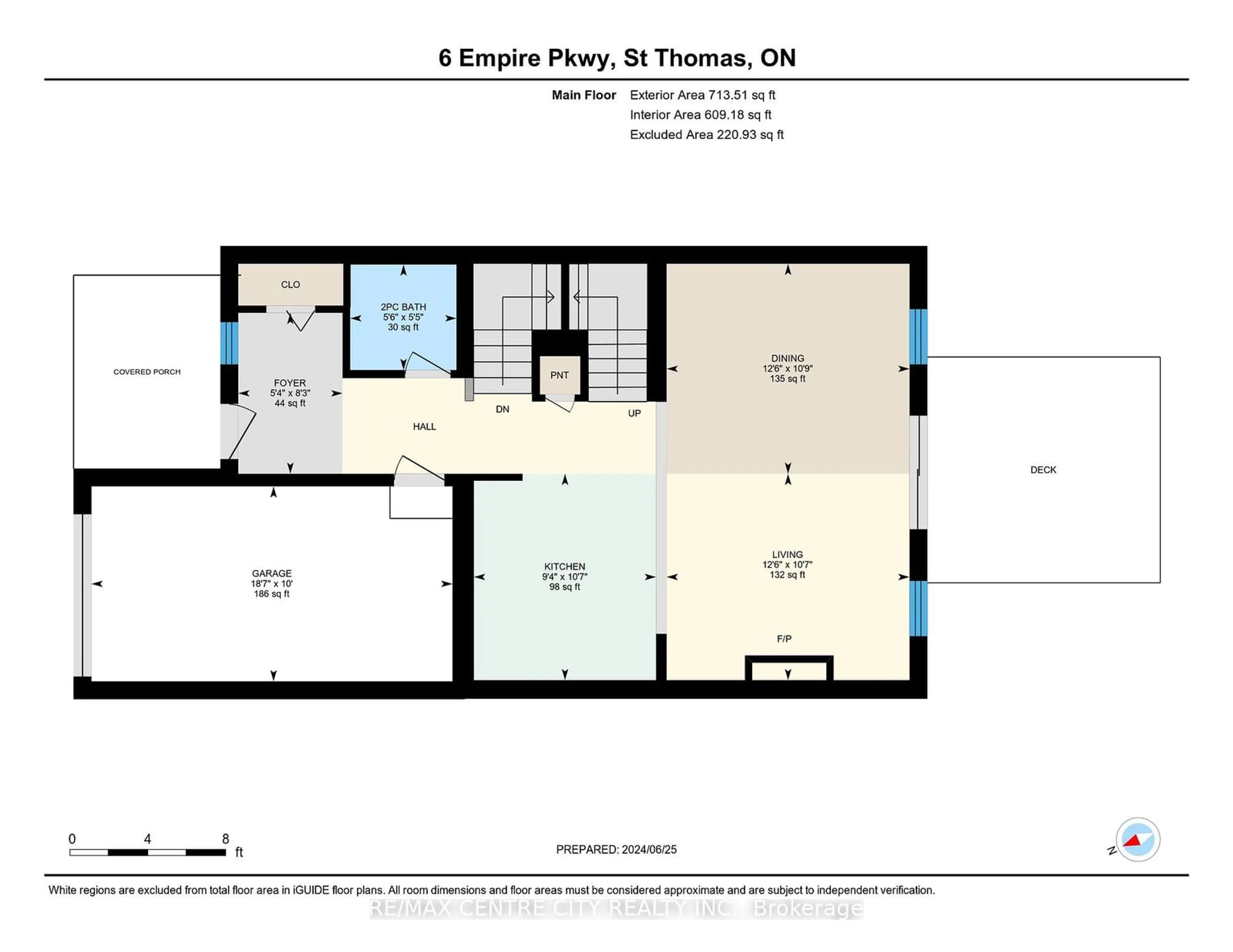 Floor plan for 6 Empire Pkwy, St. Thomas Ontario N5R 5M9