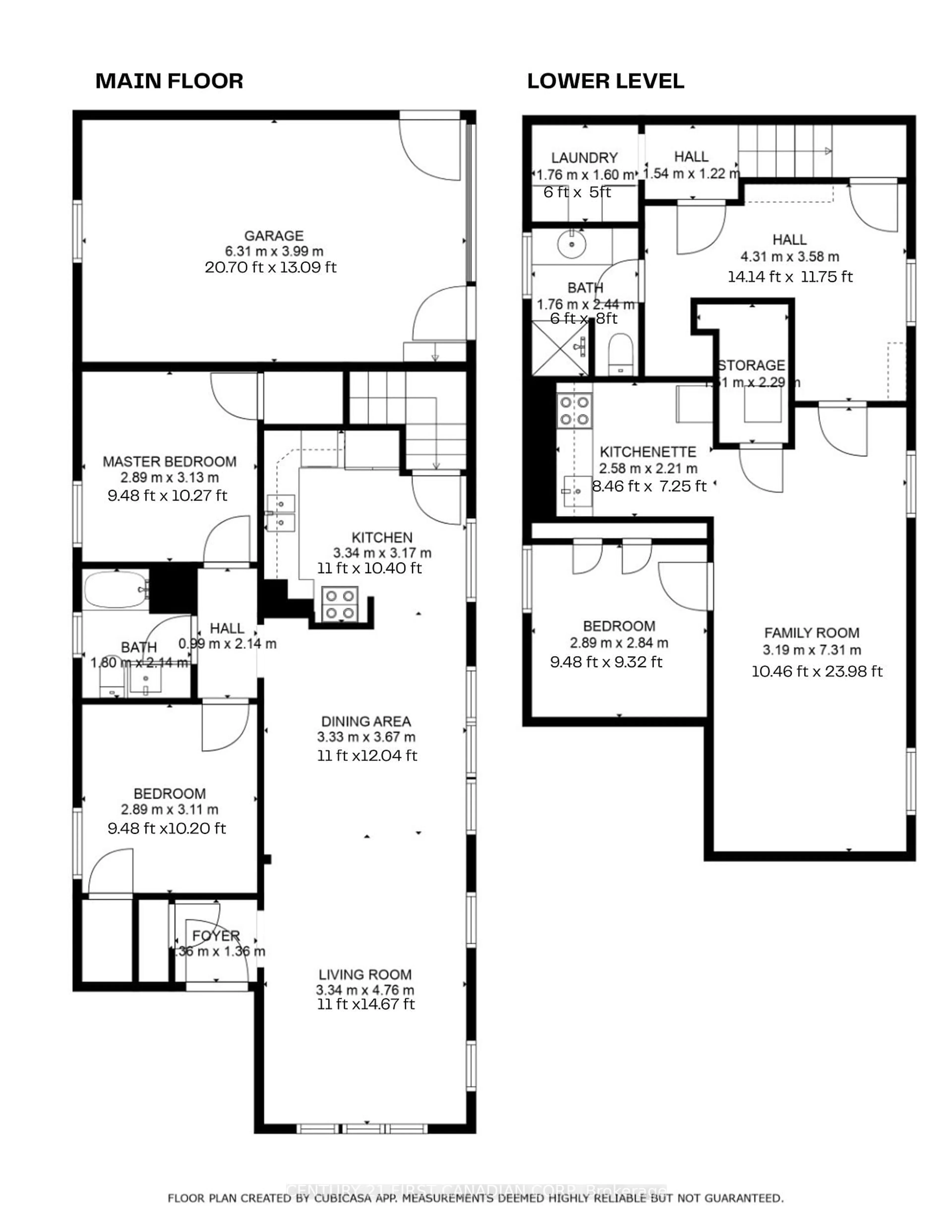 Floor plan for 118 Vauxhall St, London Ontario N5Z 1B6