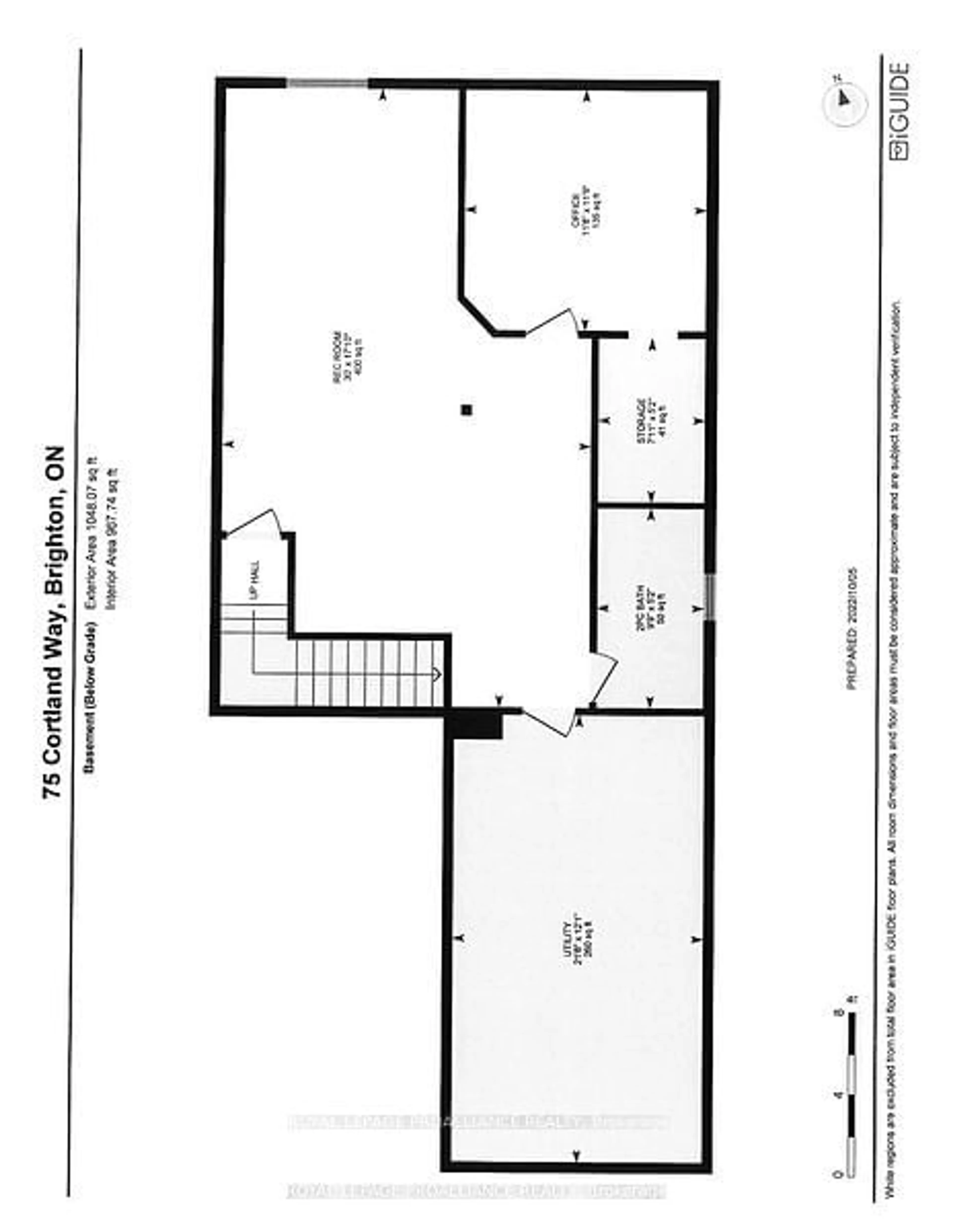 Floor plan for 75 Cortland Way, Brighton Ontario K0K 1H0